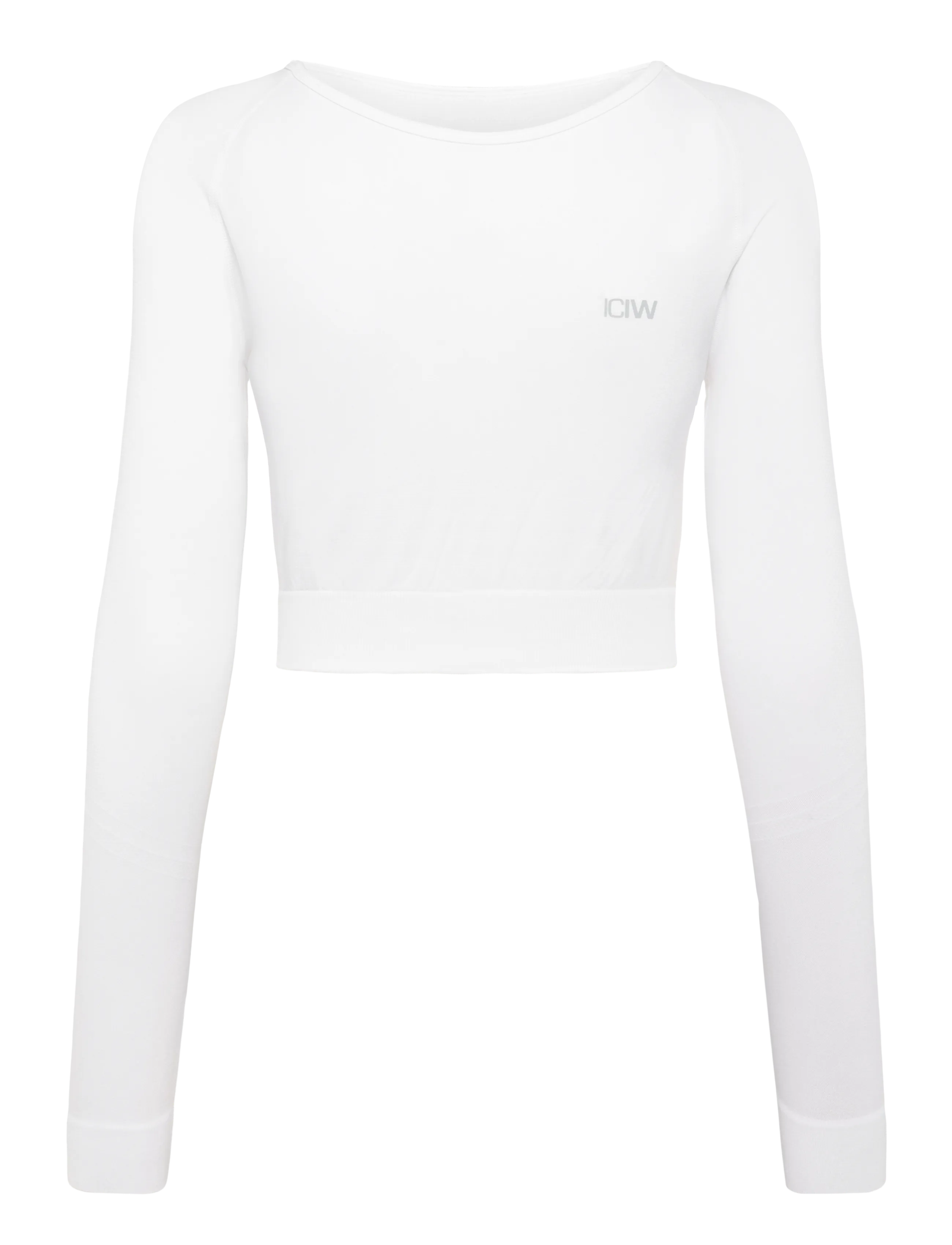 ICANIWILL - Define Seamless LS Crop Top White Wmn - madalaimad hinnad - white - 2