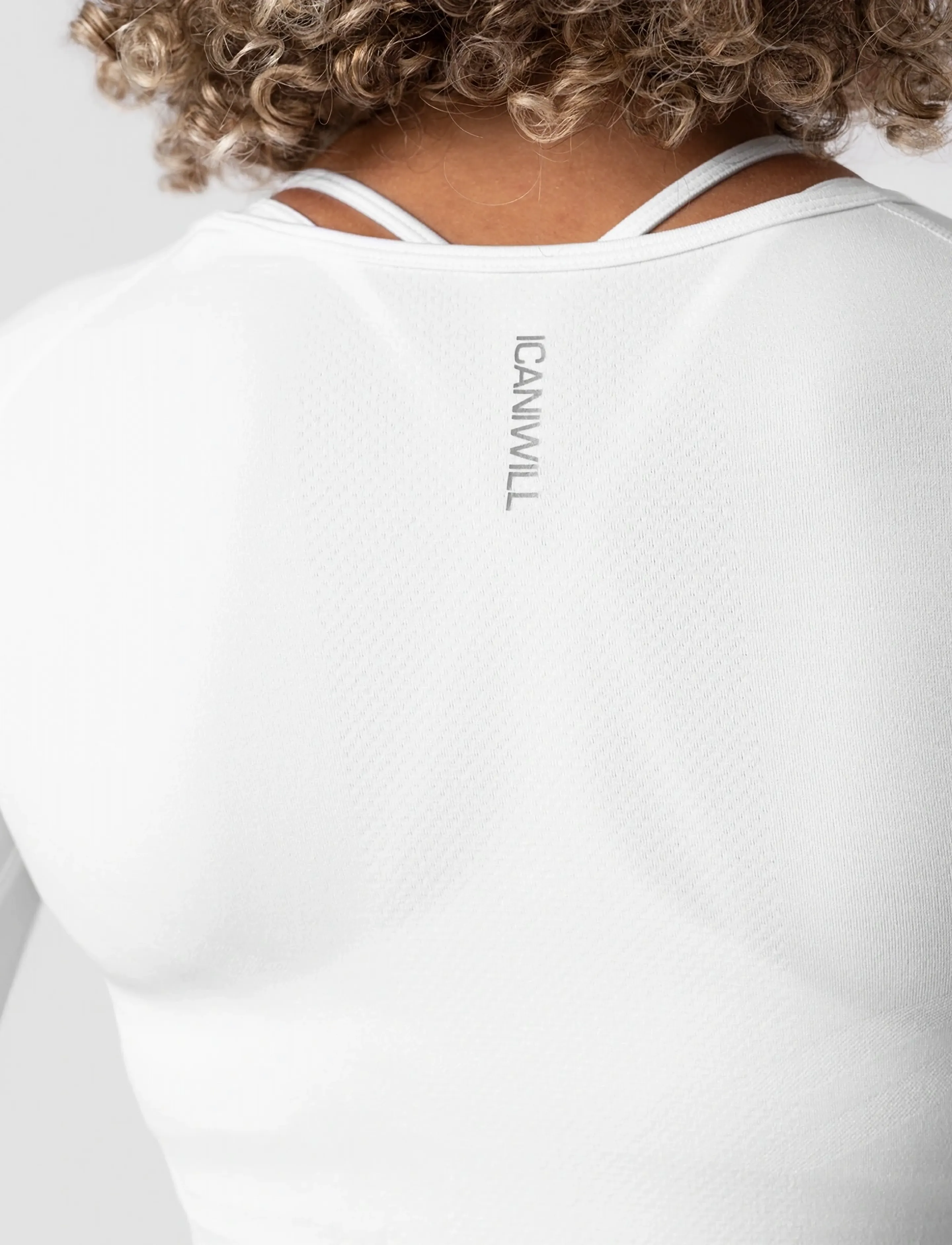 ICANIWILL - Define Seamless LS Crop Top White Wmn - madalaimad hinnad - white - 5