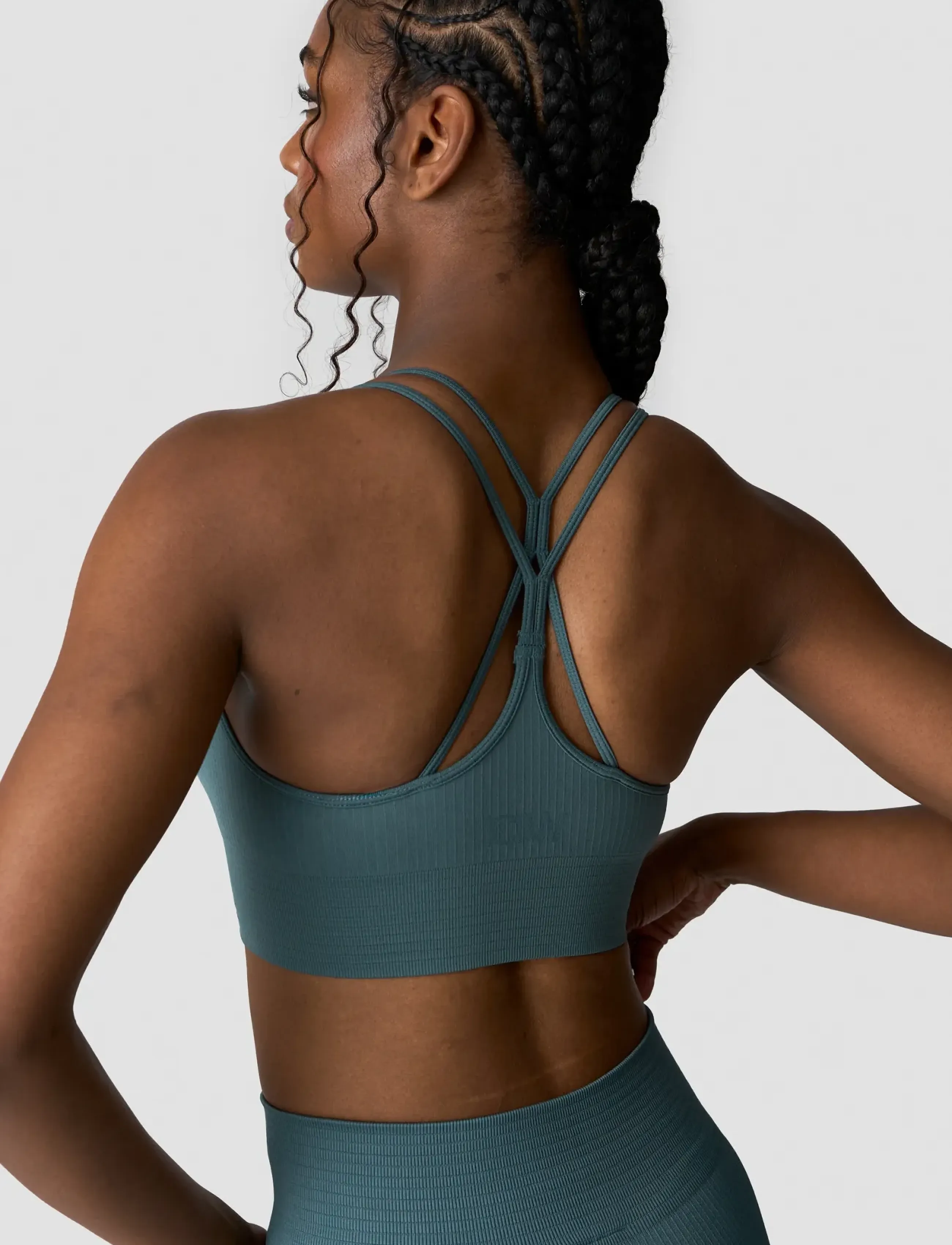 ICANIWILL - Ribbed Define Seamless Sports Bra Jungle Green-S - die niedrigsten preise - jungle green - 3