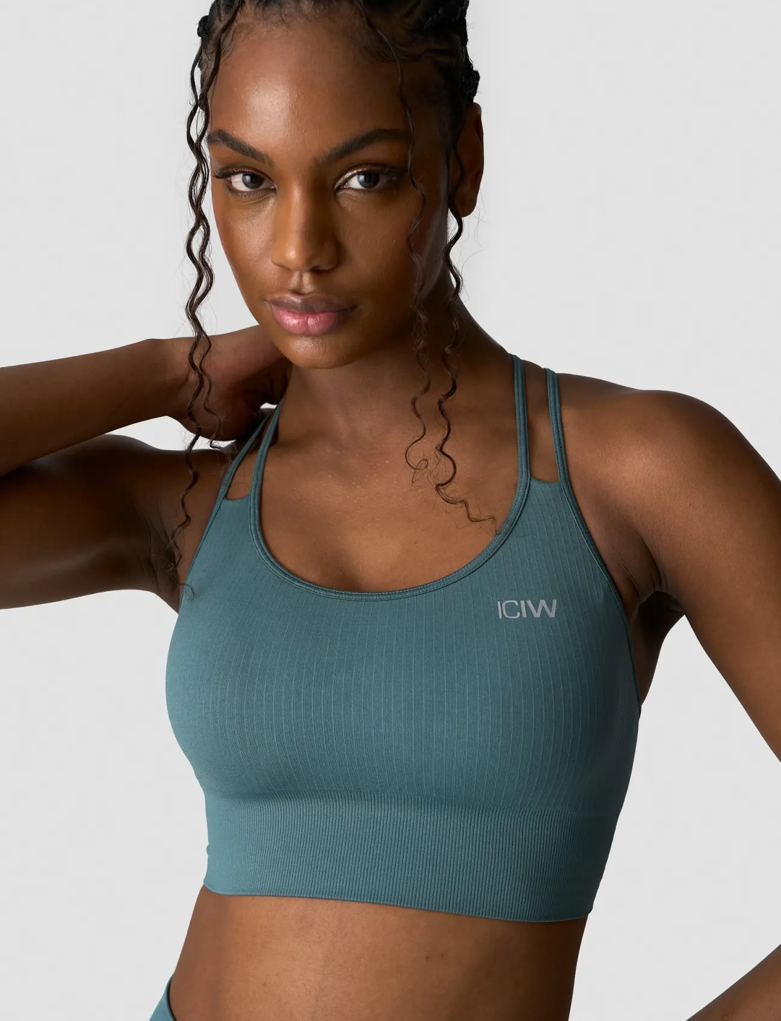 ICANIWILL - Ribbed Define Seamless Sports Bra Jungle Green-S - die niedrigsten preise - jungle green - 4
