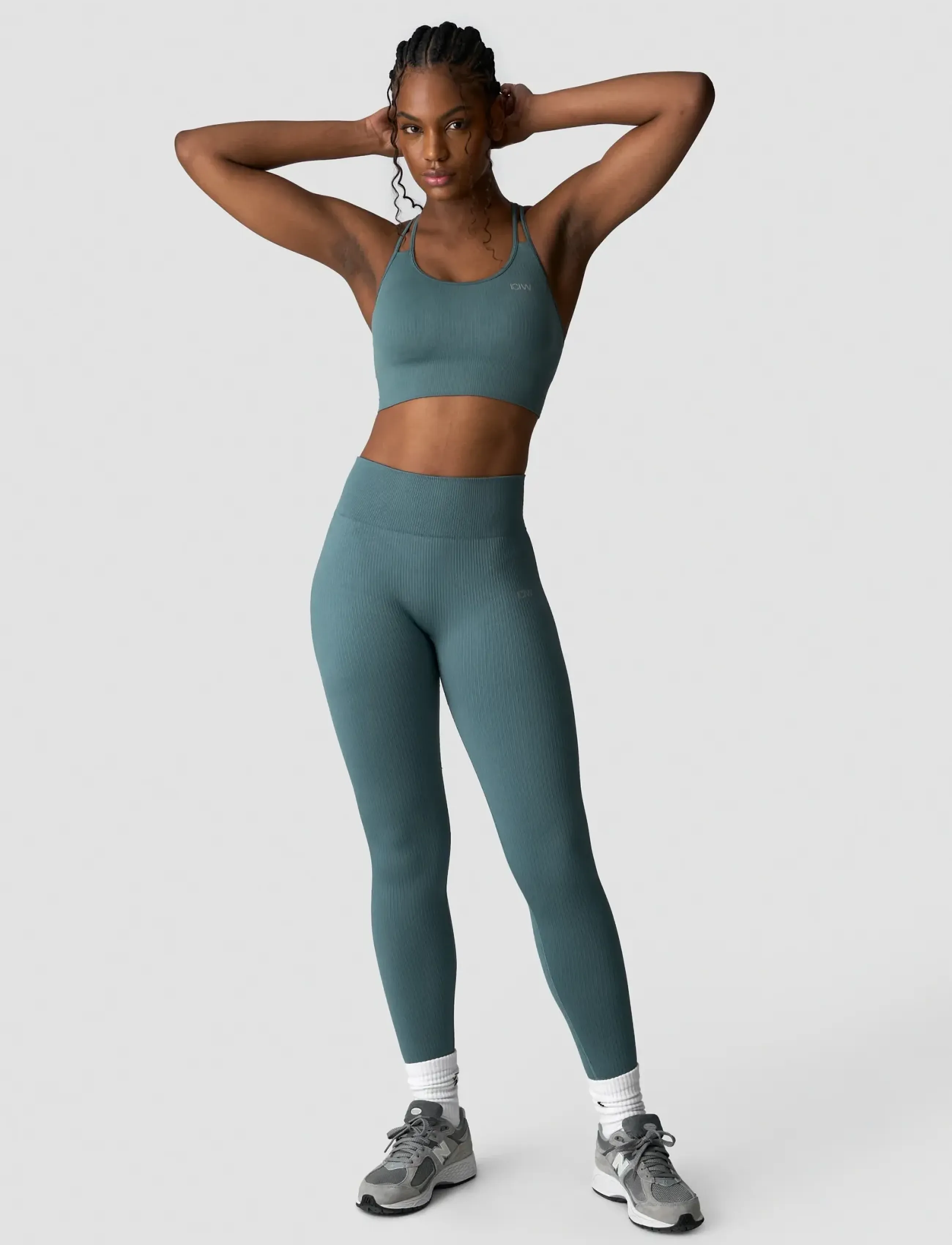 ICANIWILL - Ribbed Define Seamless Sports Bra Jungle Green-S - die niedrigsten preise - jungle green - 5