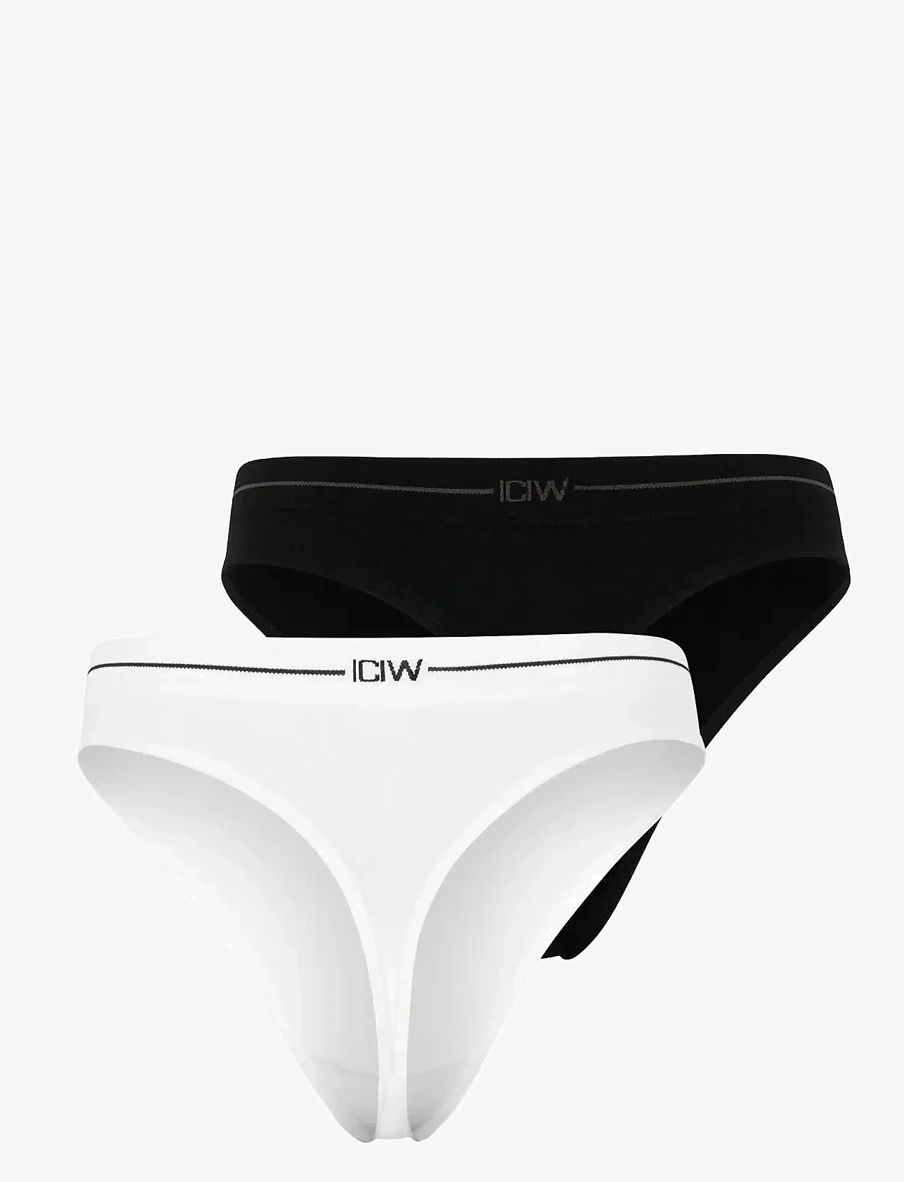 ICANIWILL - Everyday Seamless Thong 2-pack - lowest prices - black/white - 2