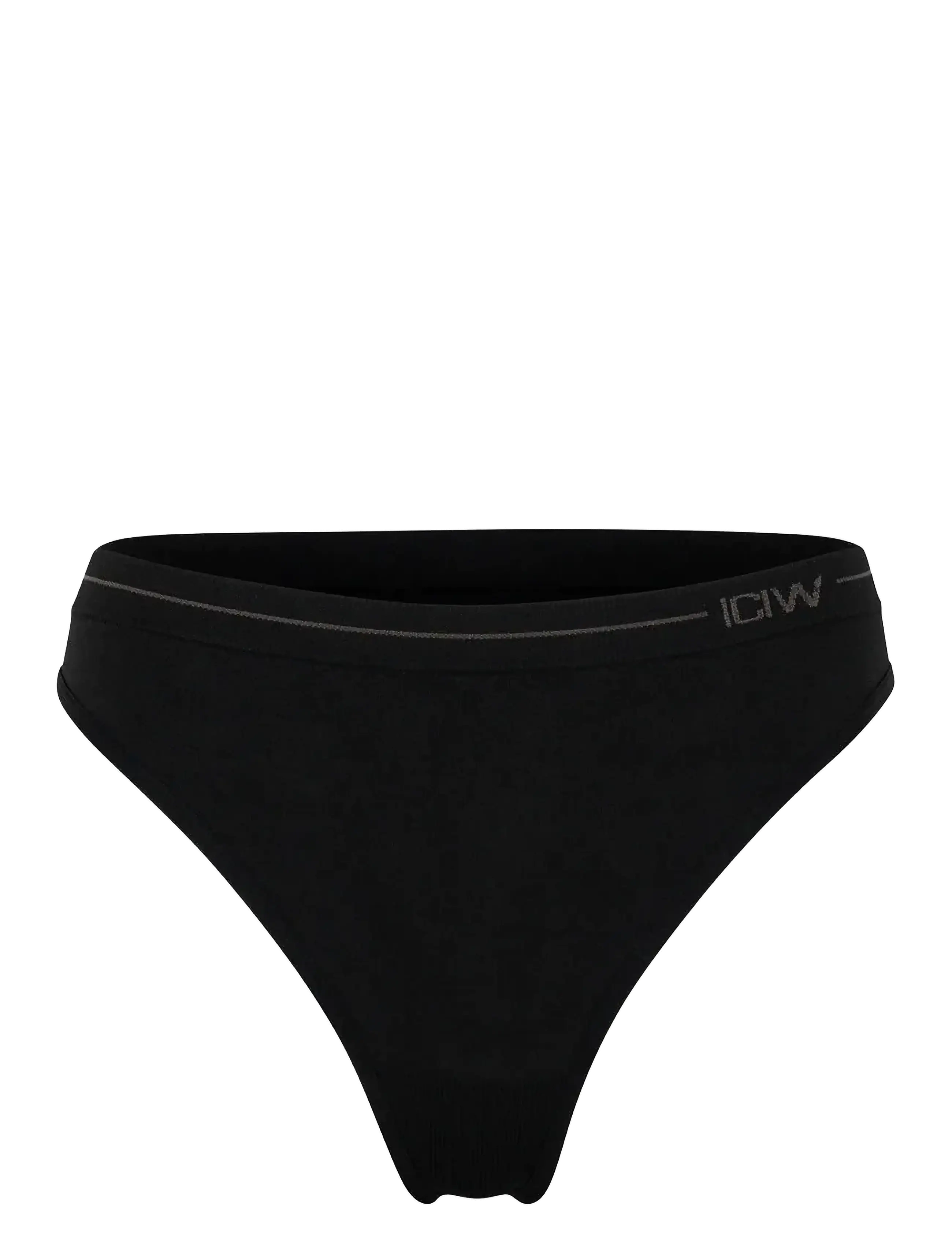 ICANIWILL - Everyday Seamless Thong 2-pack - unterwäsche & socken - black/white - 3