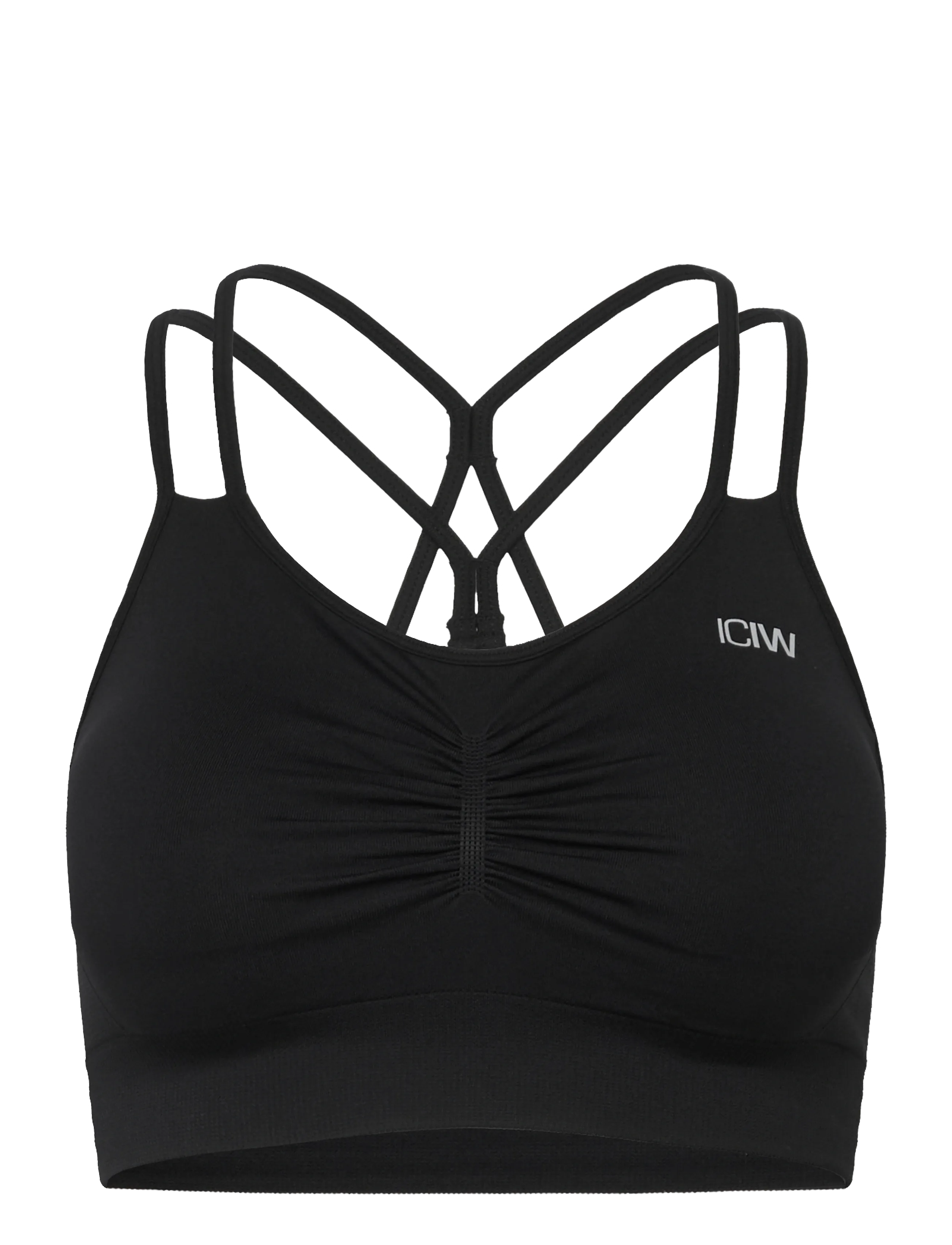 ICANIWILL Define Seamless Scrunch Sports Bra - Skidkläder - BLACK / black
