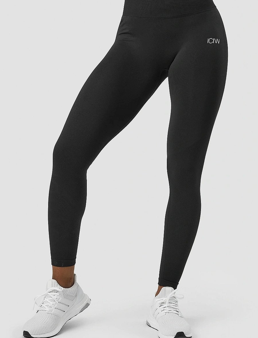 ICANIWILL - Define Seamless Scrunch Tights - seamless tights - black - 0
