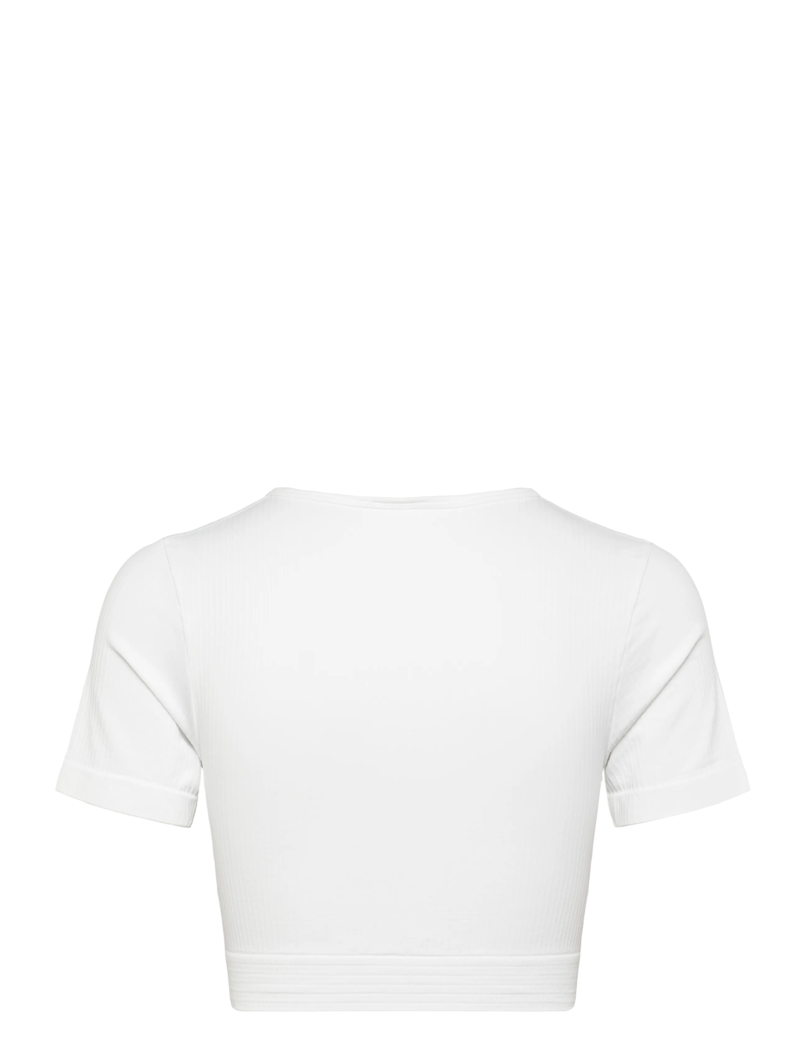 ICANIWILL - Ribbed Define Seamless Cropped T-shirt - lägsta priserna - white - 2