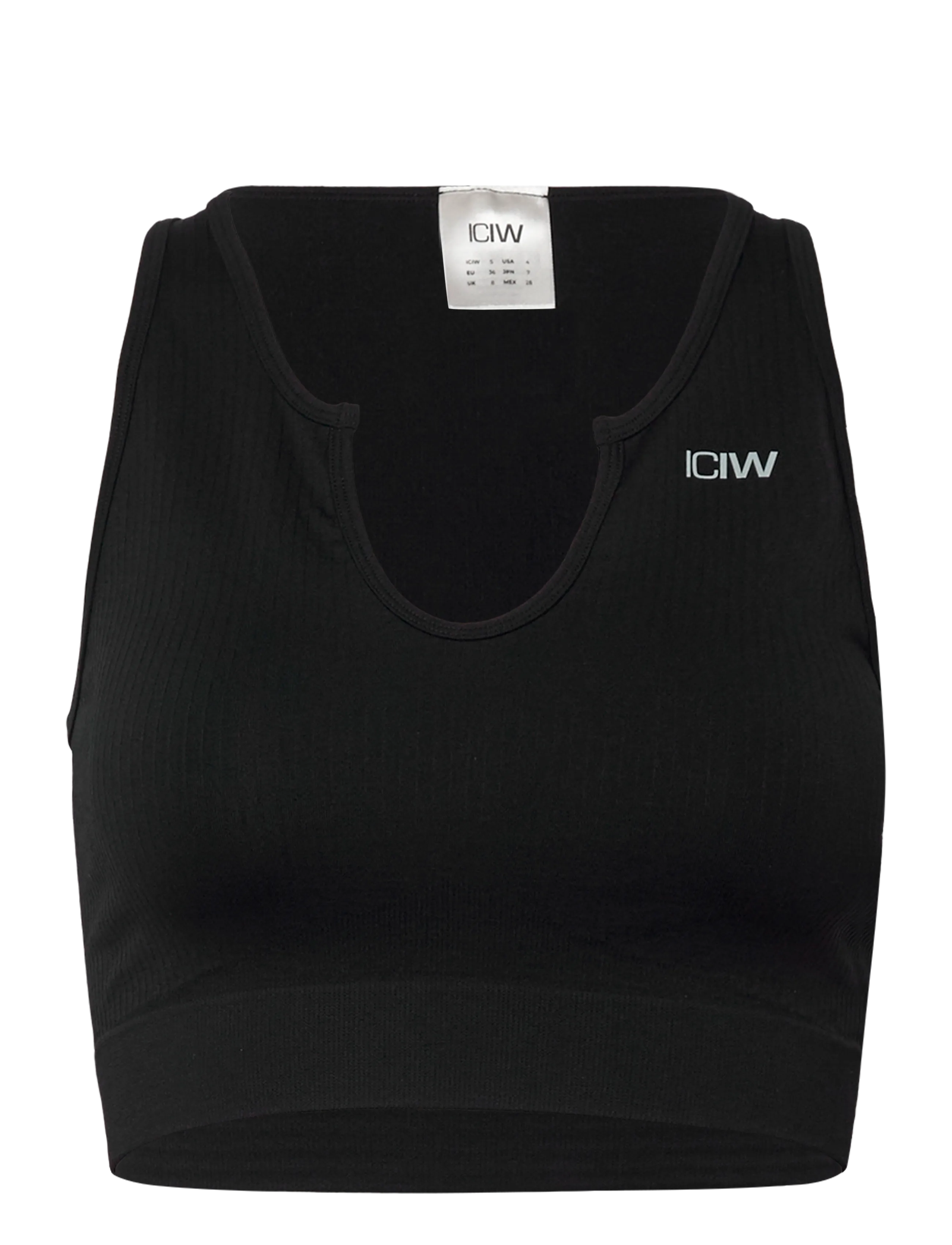 ICANIWILL Ribbed Define Seamless Tank Oberteil Schwarz - XS - Damen