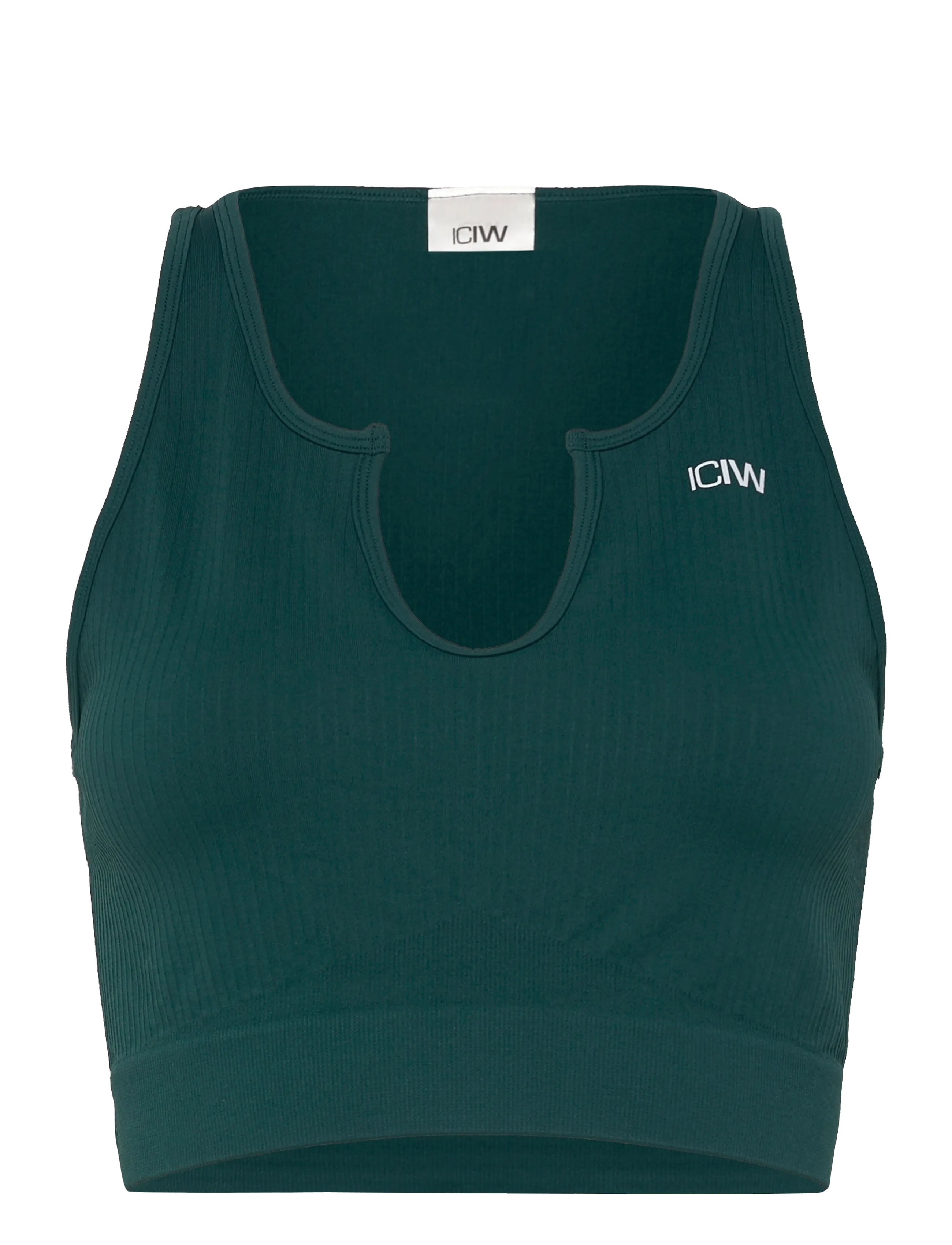 ICANIWILL Ribbed Define Seamless Tank Oberteil Grün - S - Damen