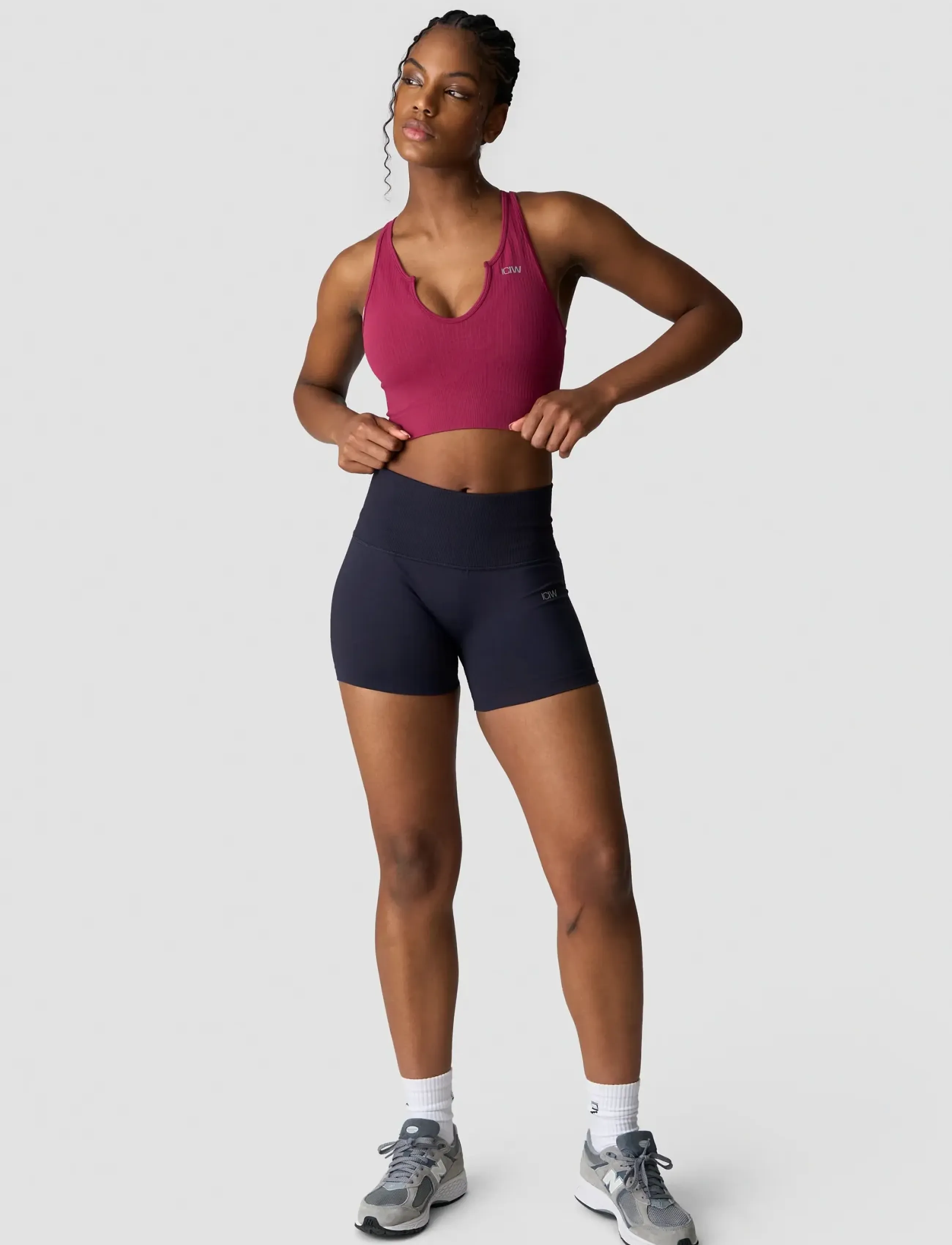 ICANIWILL - Ribbed Define Seamless Tank Top - najniższe ceny - magenta rose - 3