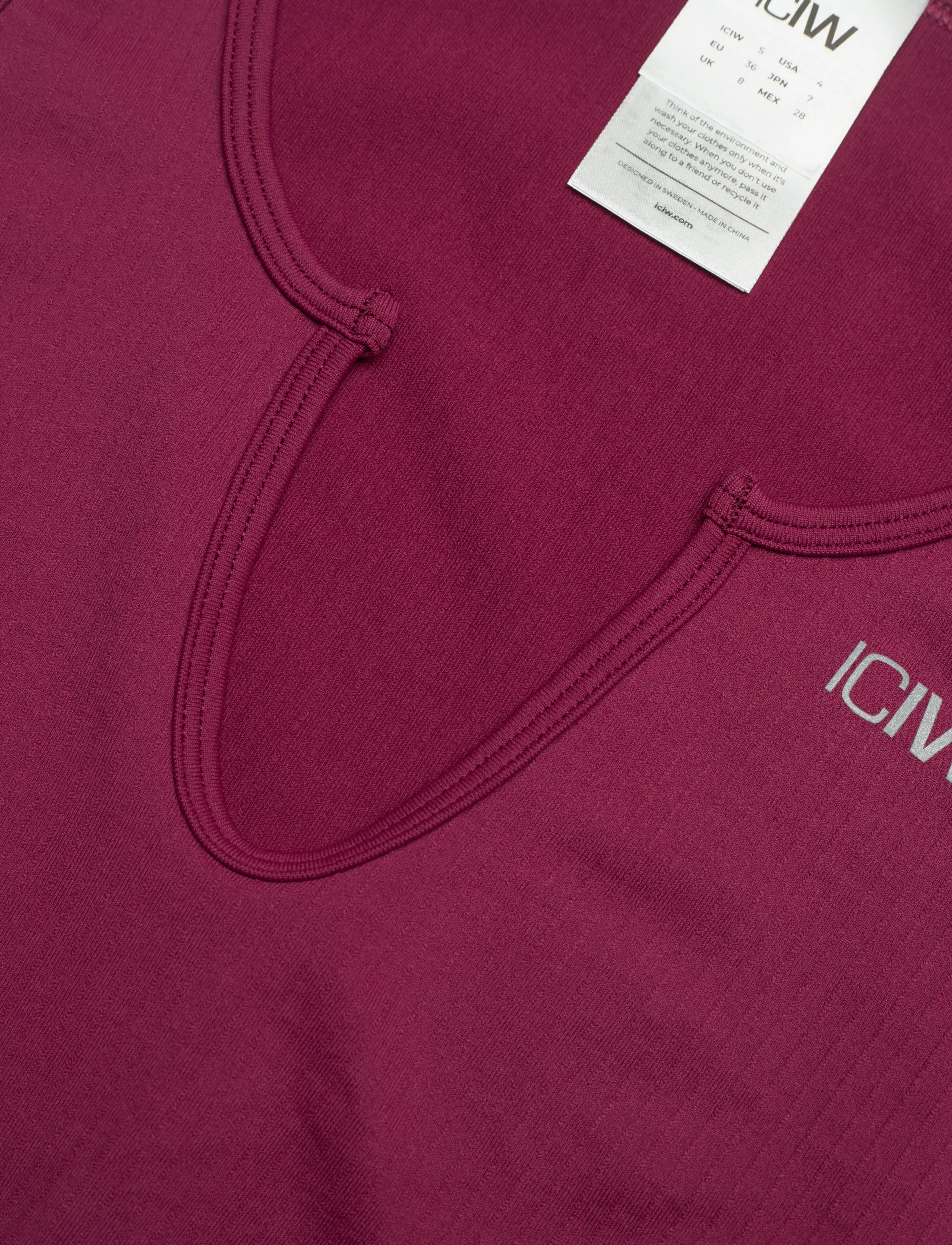 ICANIWILL - Ribbed Define Seamless Tank Top - najniższe ceny - magenta rose - 5