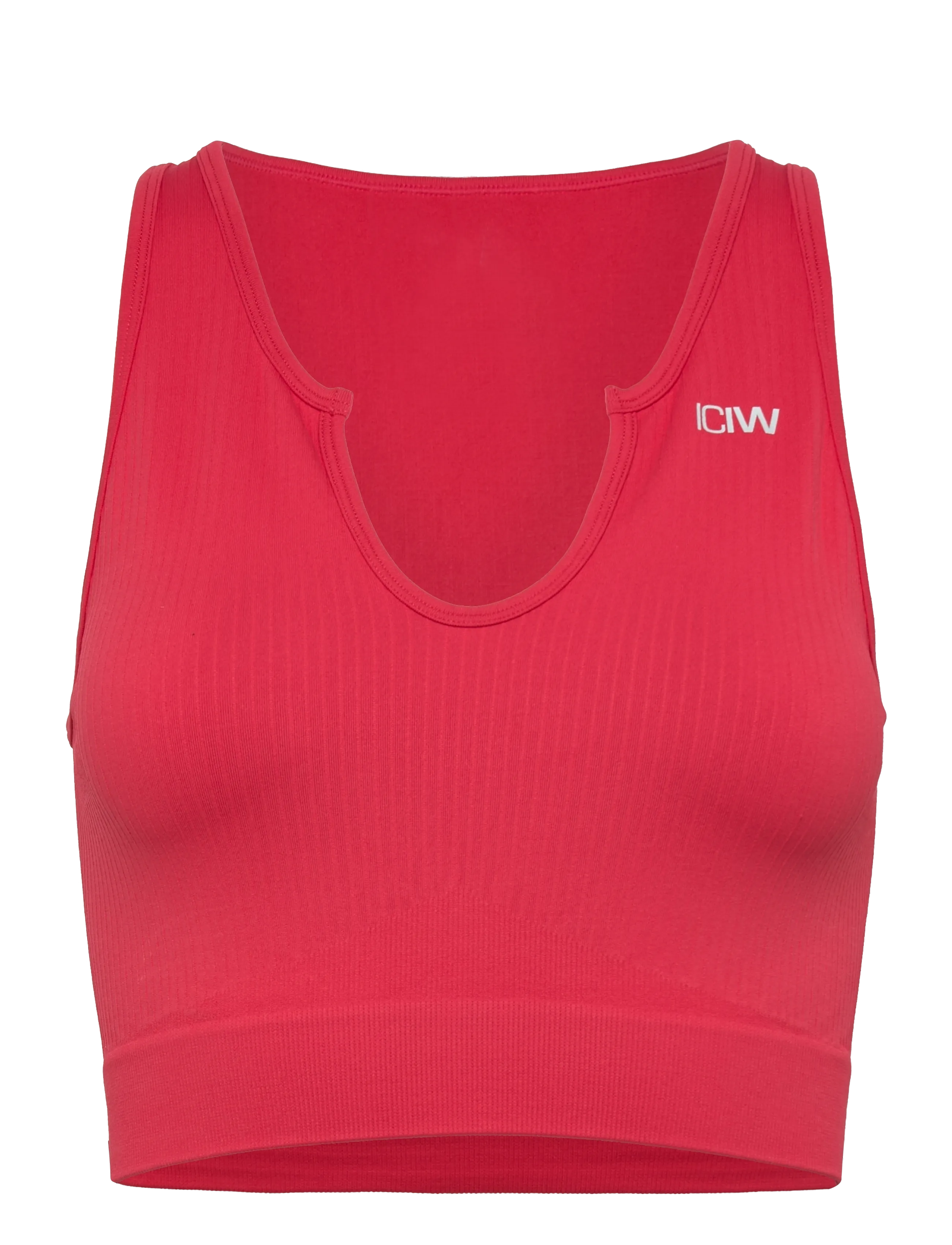 ICANIWILL Ribbed Define Seamless Tank Top -  - RASPBERRY / red