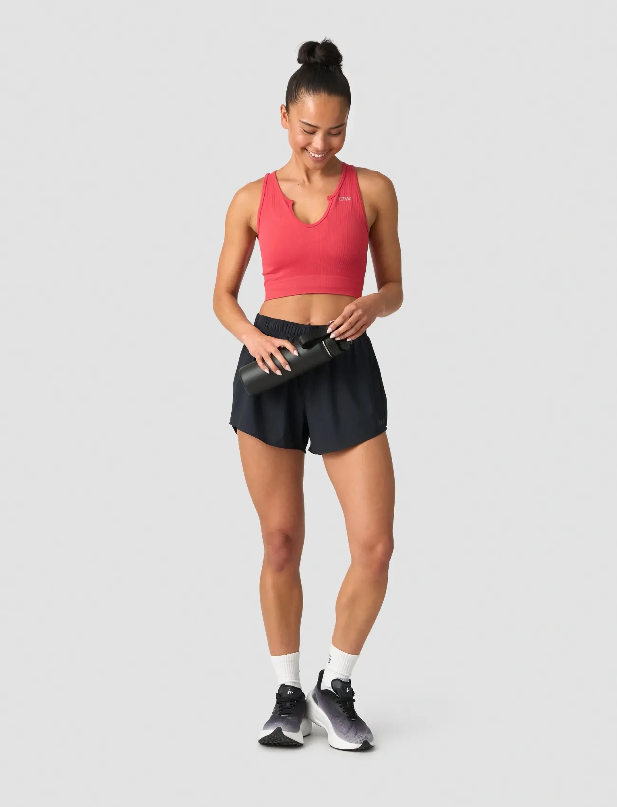 ICANIWILL - Ribbed Define Seamless Tank Top - tank tops - raspberry - 5