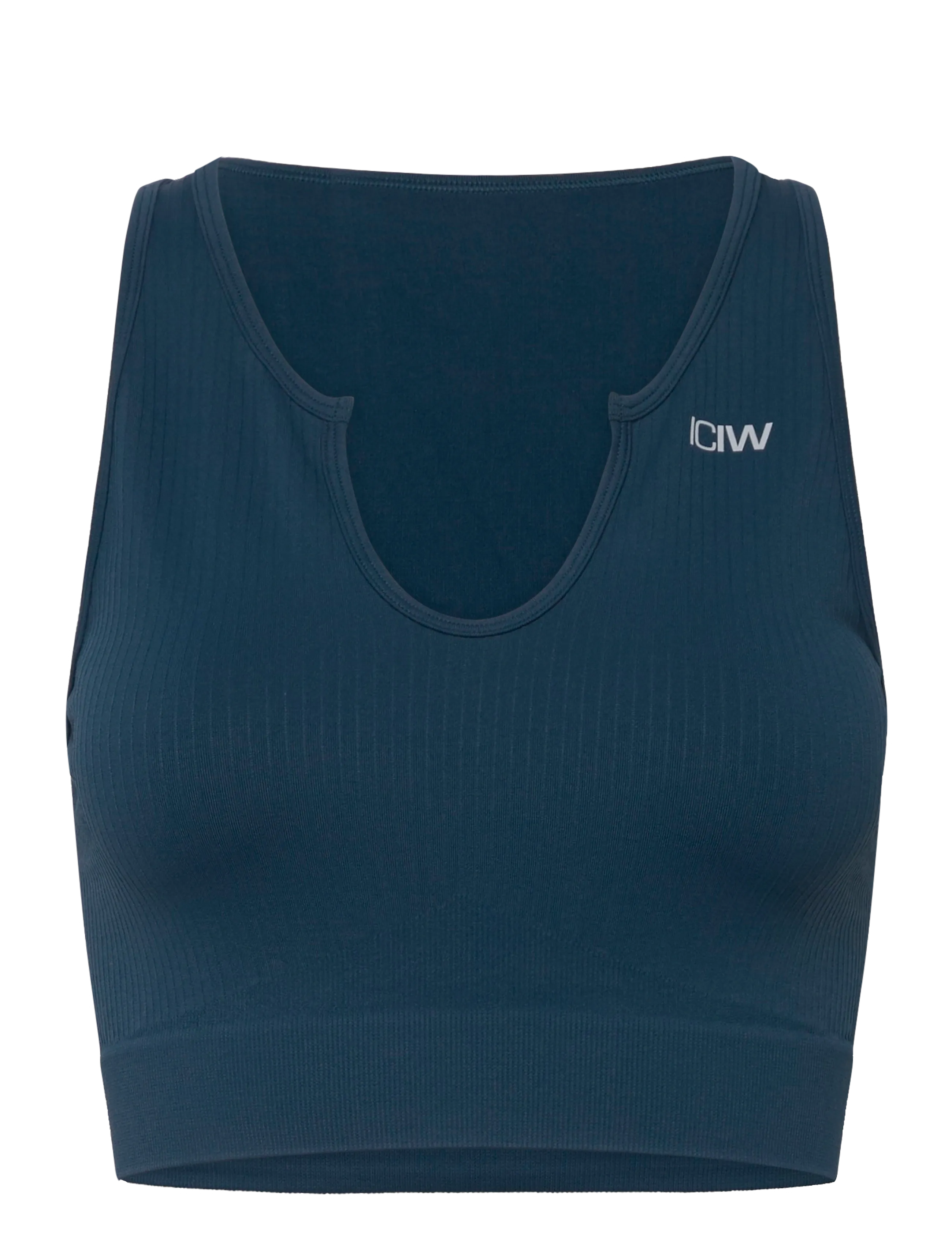 ICANIWILL Ribbed Define Seamless Tank Oberteil Blau - S - Damen