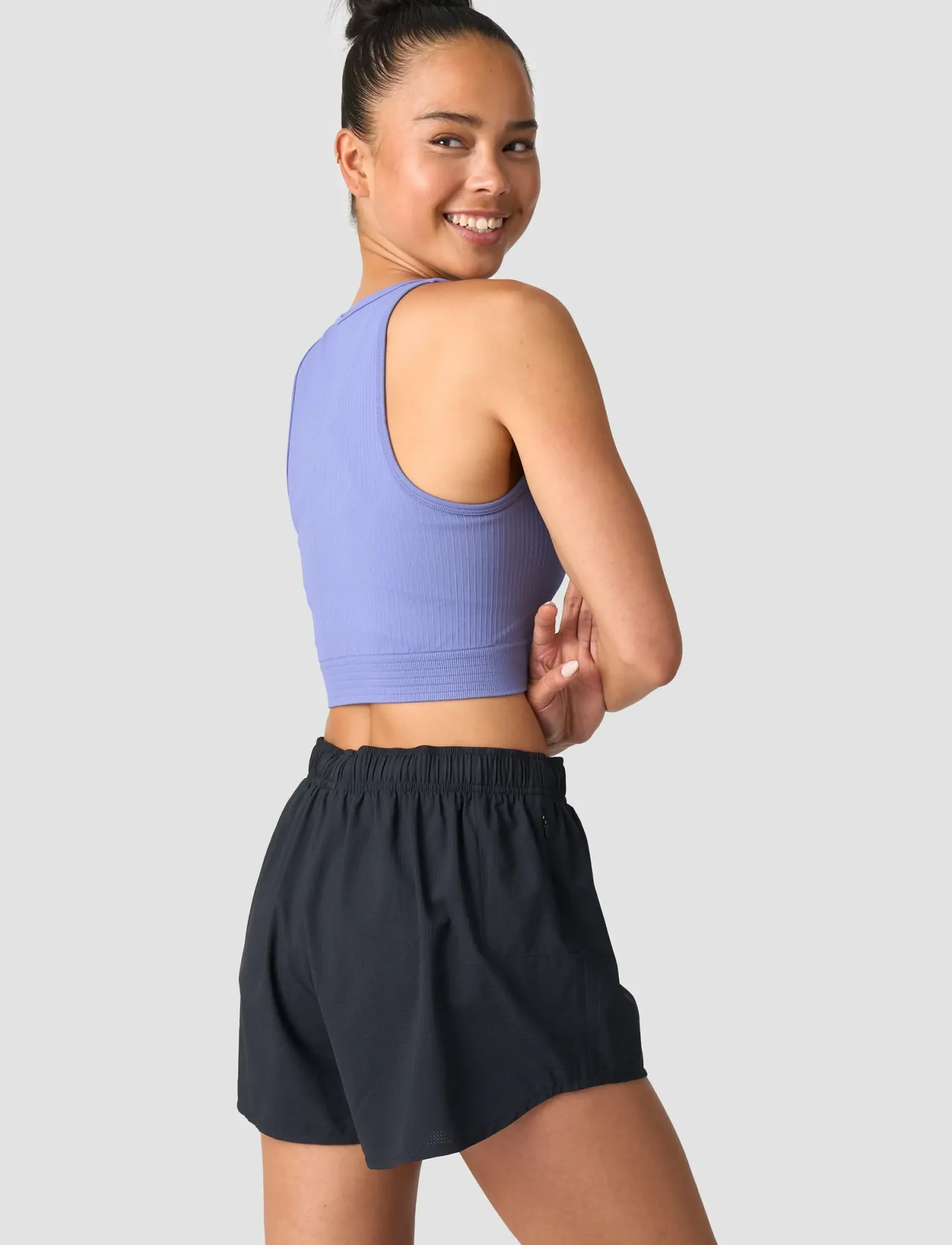 ICANIWILL - Ribbed Define Seamless Tank Top - tank tops - violet blue - 3