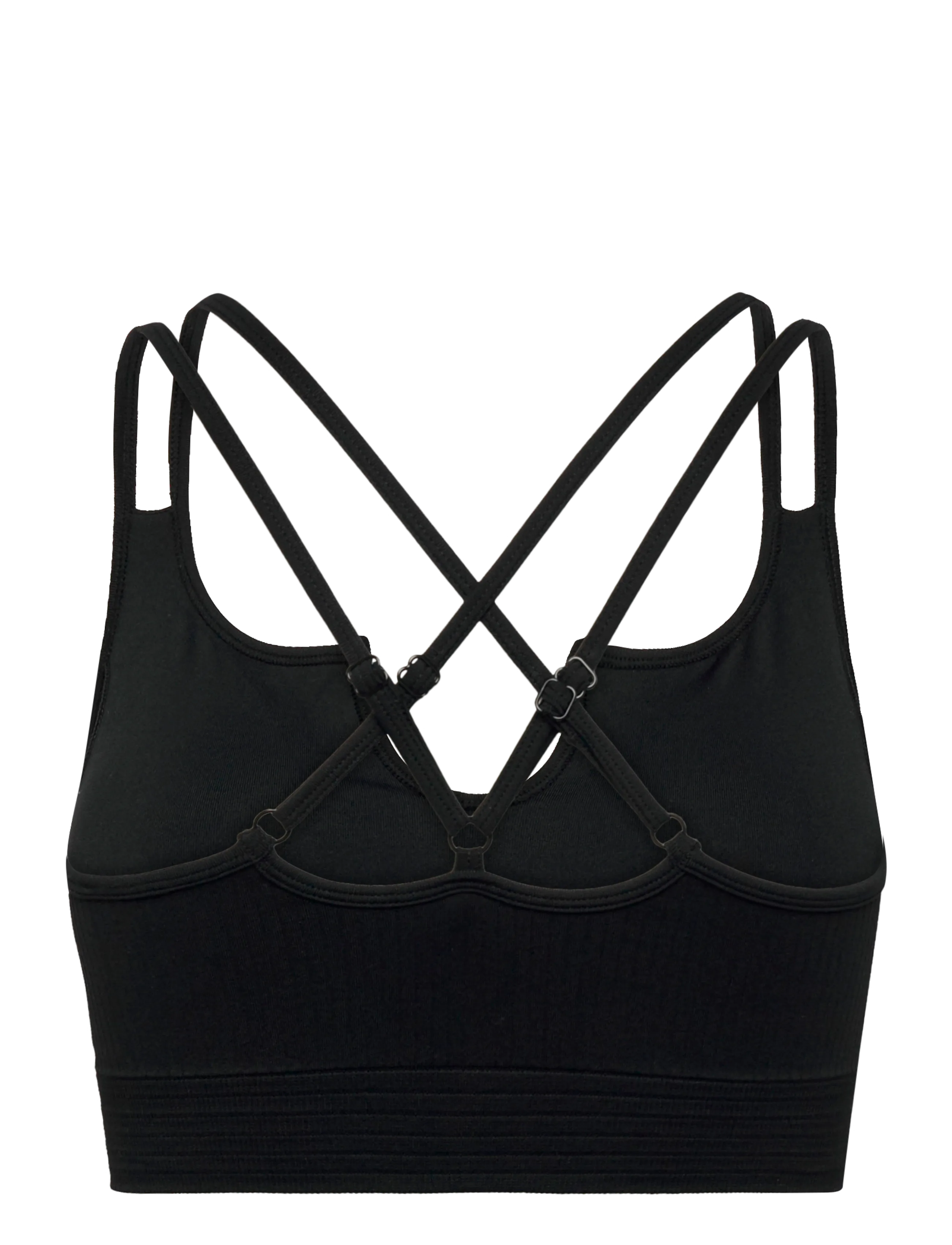 ICANIWILL - Ribbed Define Seamless Strappy Bra - laveste priser - black - 2