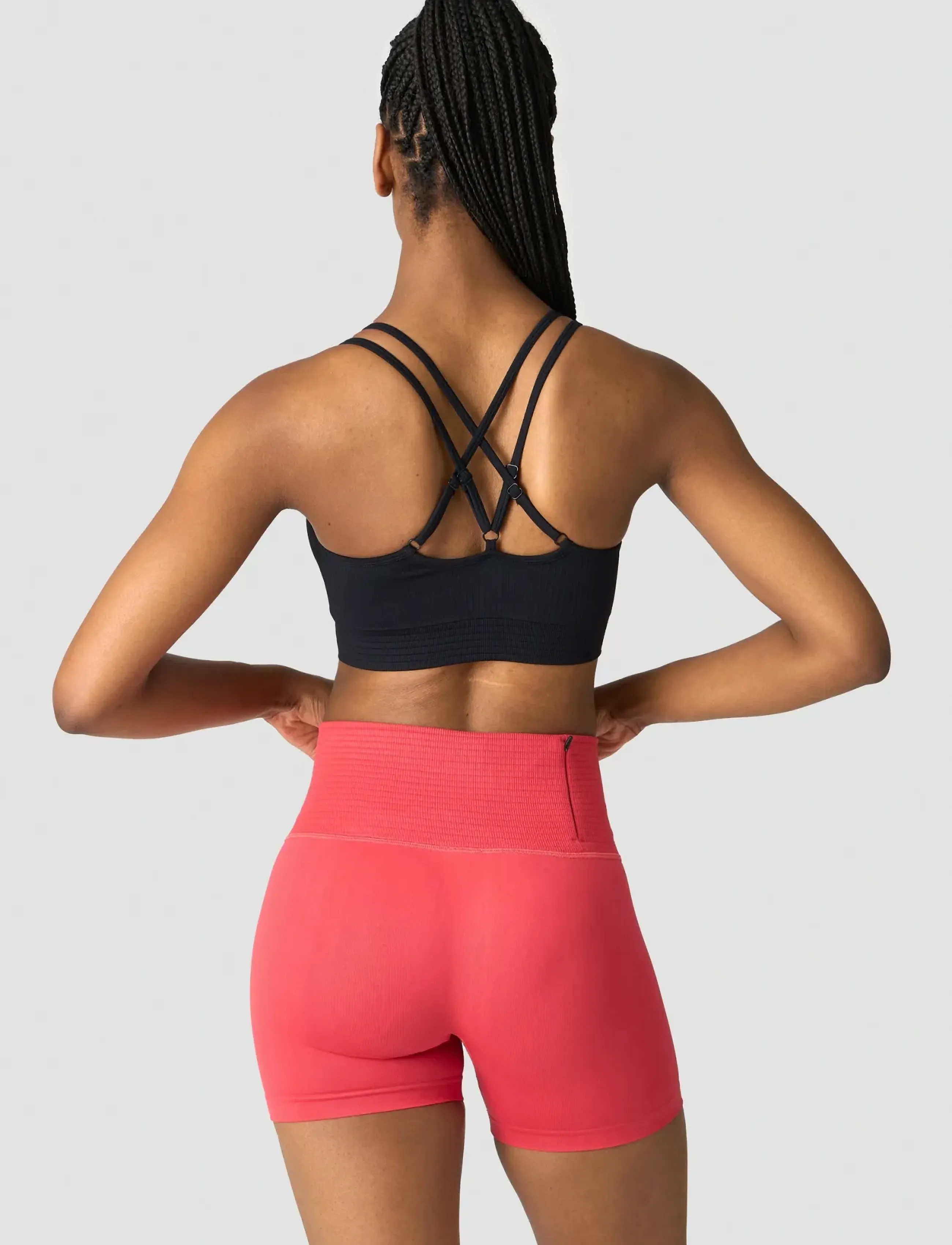 ICANIWILL - Ribbed Define Seamless Strappy Bra - laveste priser - black - 3