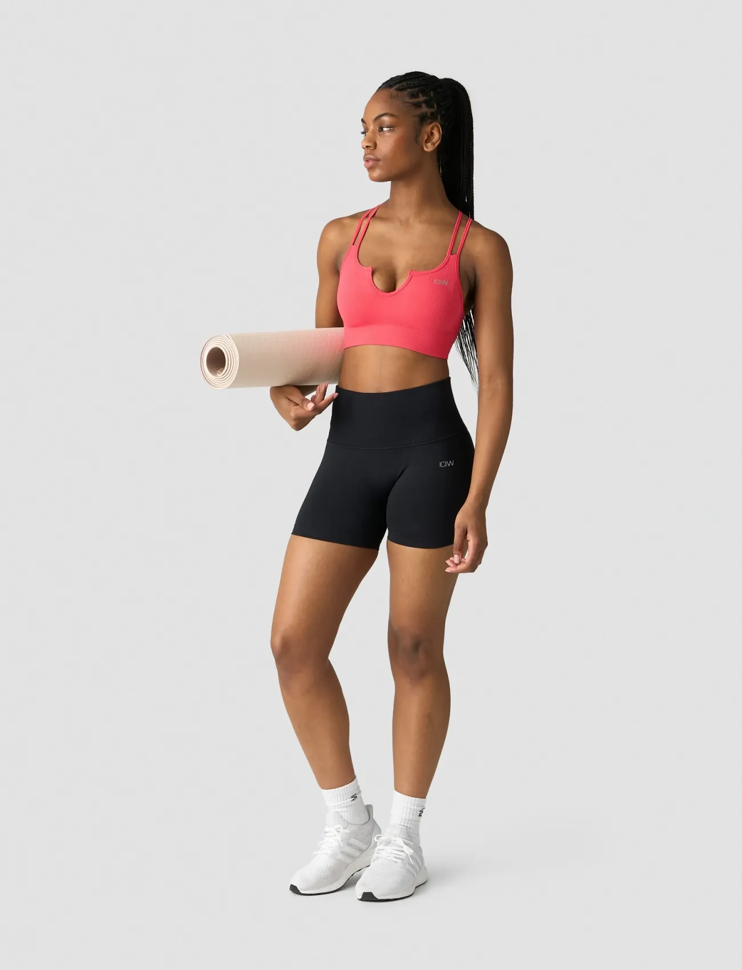 ICANIWILL - Ribbed Define Seamless Strappy Bra - laveste priser - coral red - 5