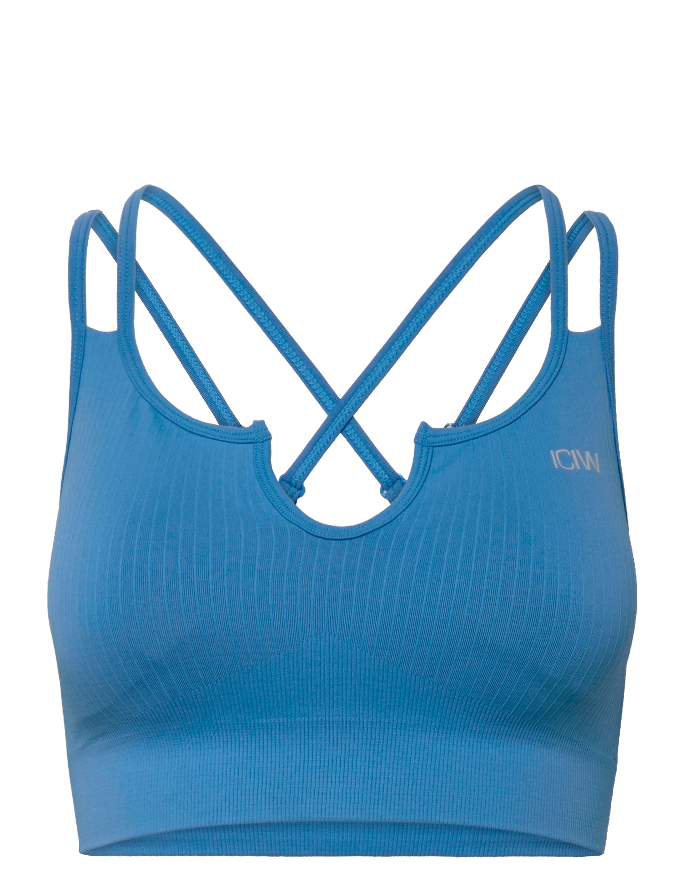 ICANIWILL Ribbed Define Seamless Strappy Bra - Undertøy - PACIFIC BLUE / blue