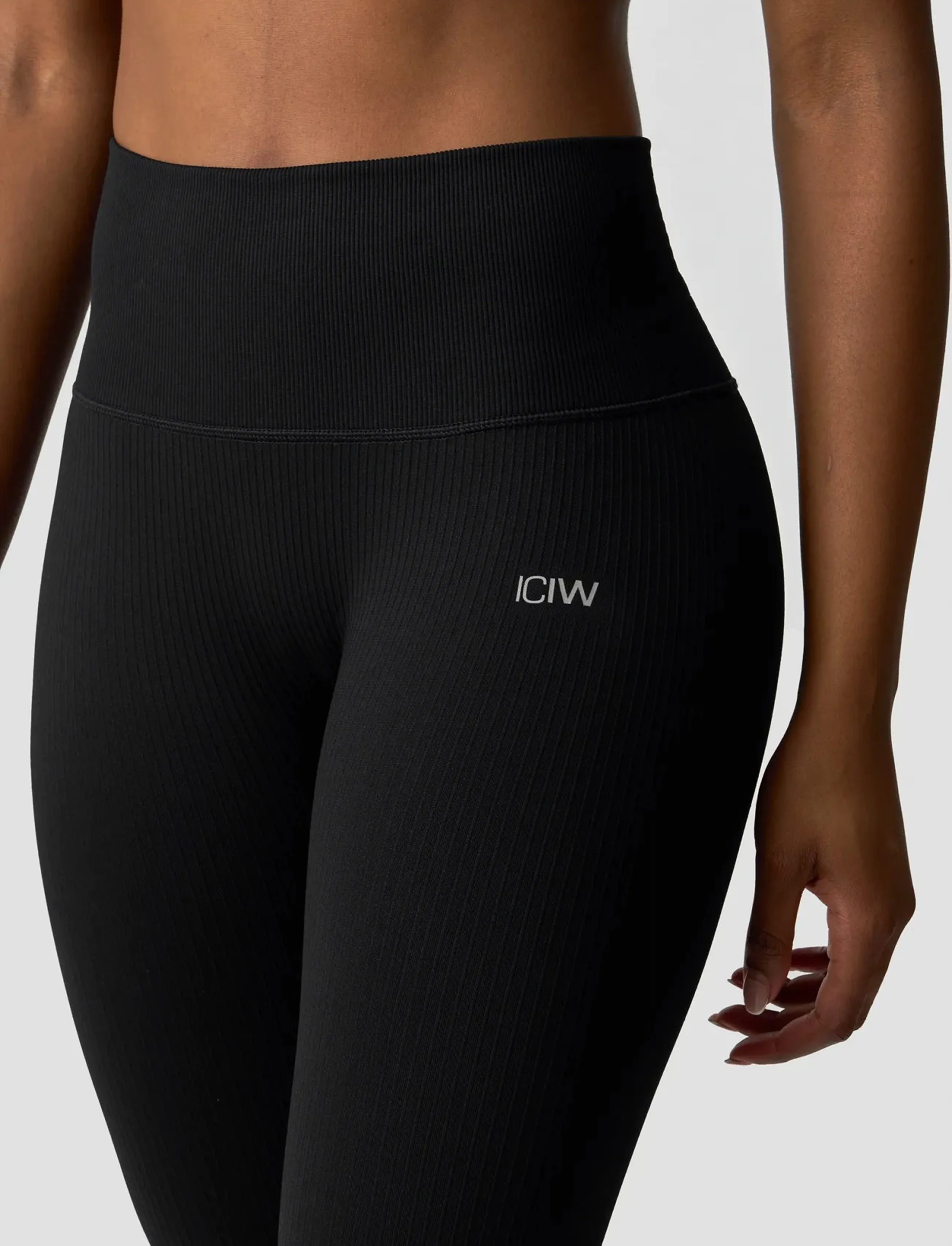ICANIWILL - Ribbed Define Seamless Pocket Tights - trainingstights - black - 4