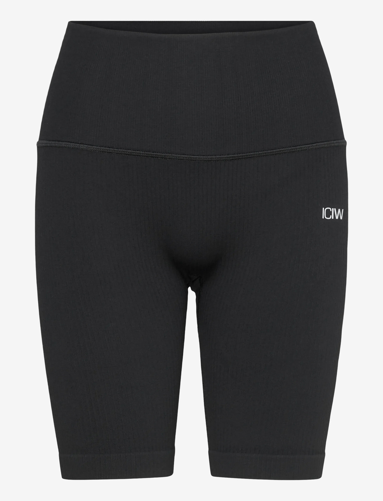 ICANIWILL - Ribbed Define Seamless Pocket Biker Shorts - cykelshorts - black - 1