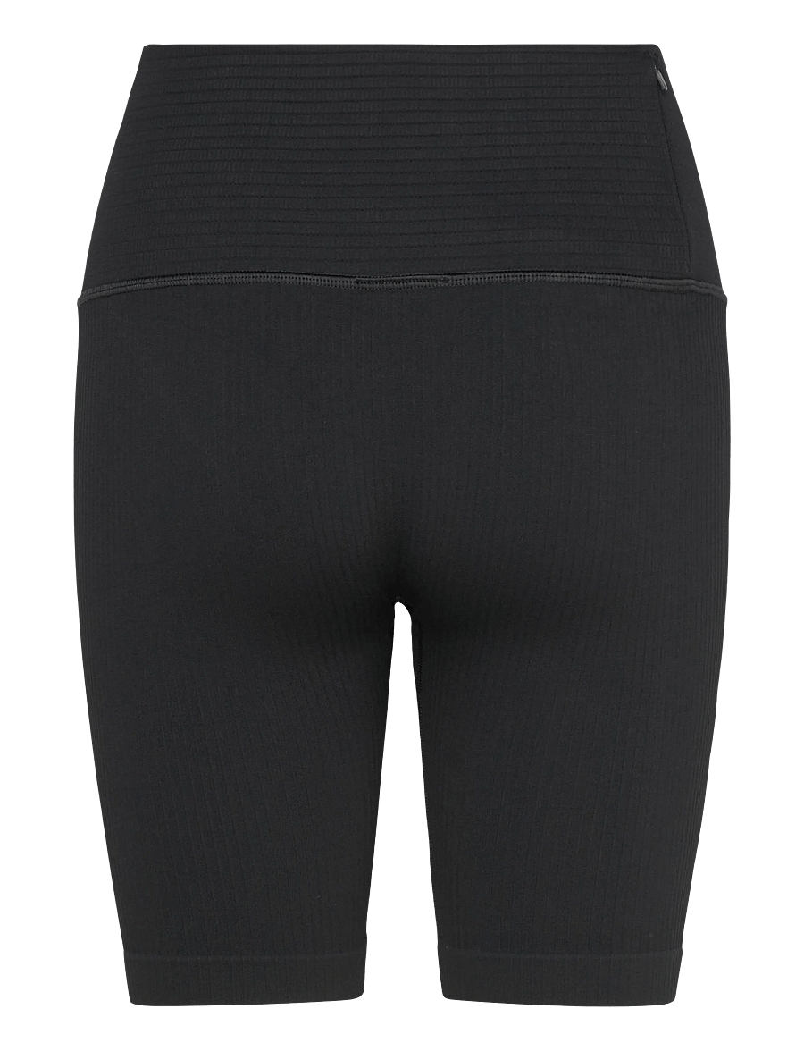 ICANIWILL - Ribbed Define Seamless Pocket Biker Shorts - 1/2 länge - black - 2
