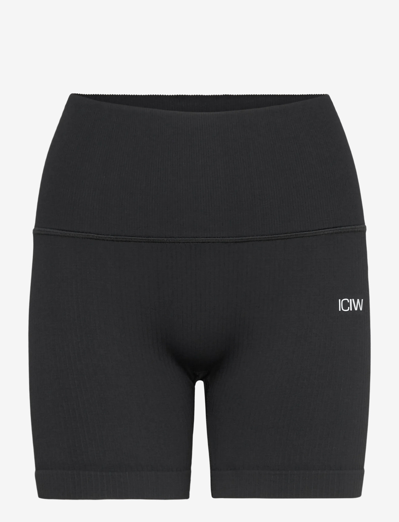 ICANIWILL - Ribbed Define Seamless Pocket Shorts - training tights - black - 1