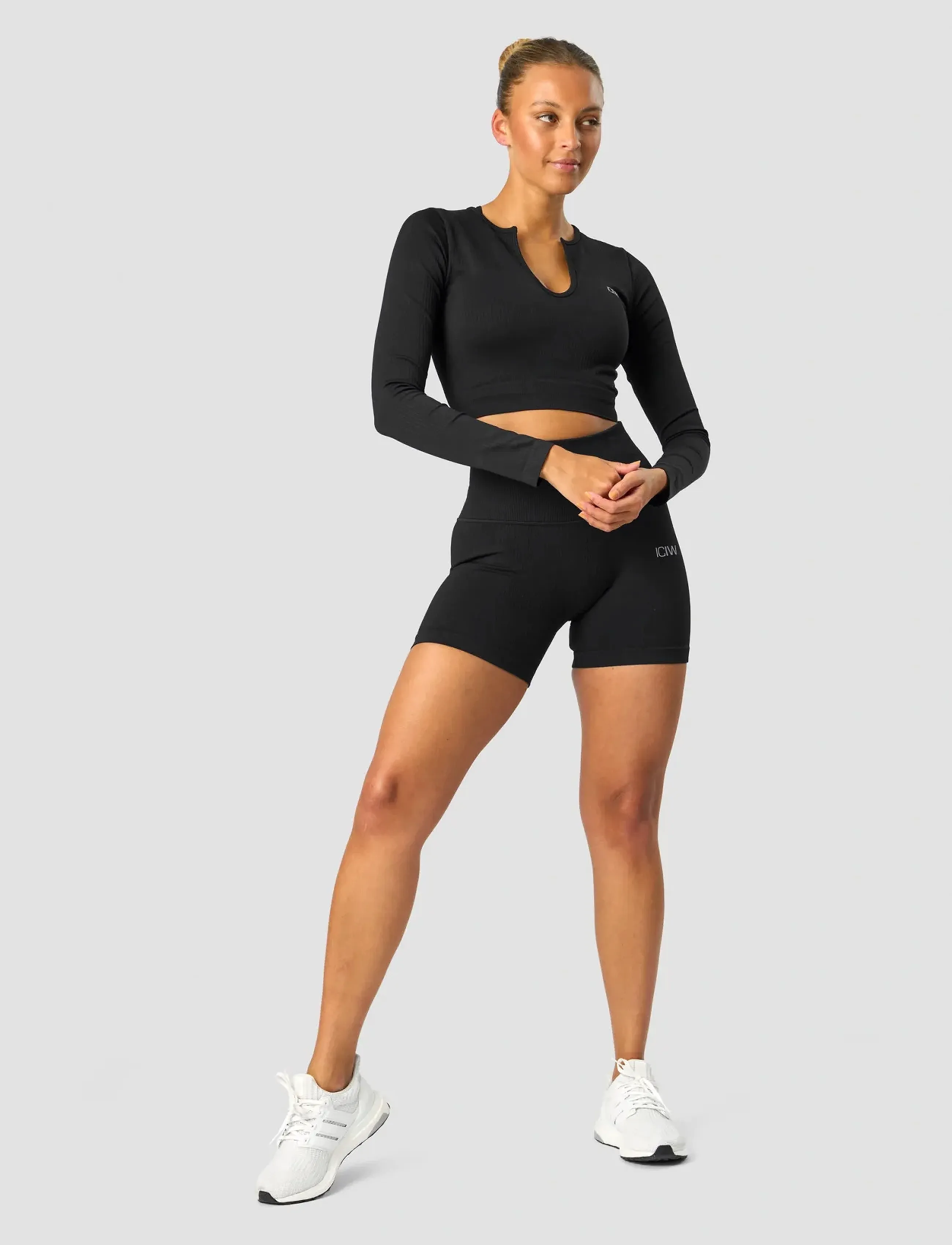 ICANIWILL - Ribbed Define Seamless Pocket Shorts - lühikesed püksid - black - 5