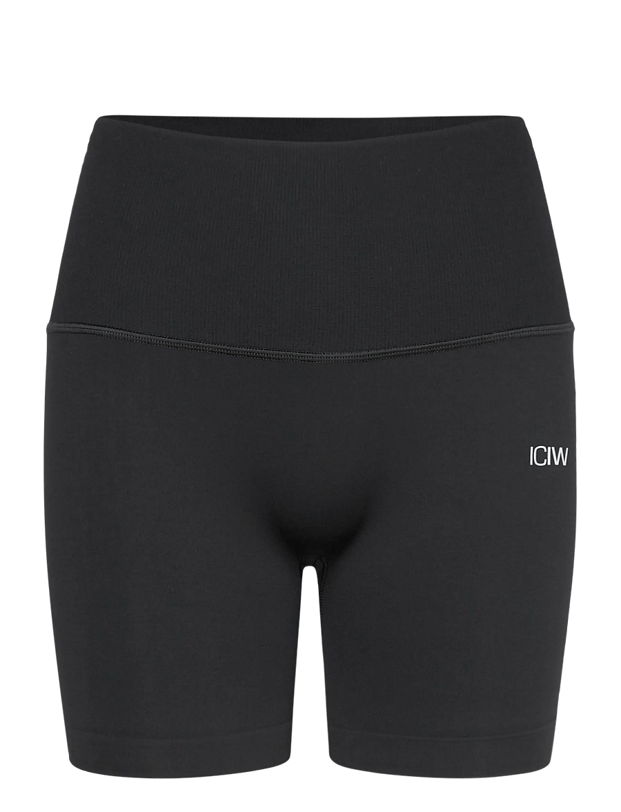 ICANIWILL - Define Seamless Pocket Shorts W - sportinės tamprės - black - 1