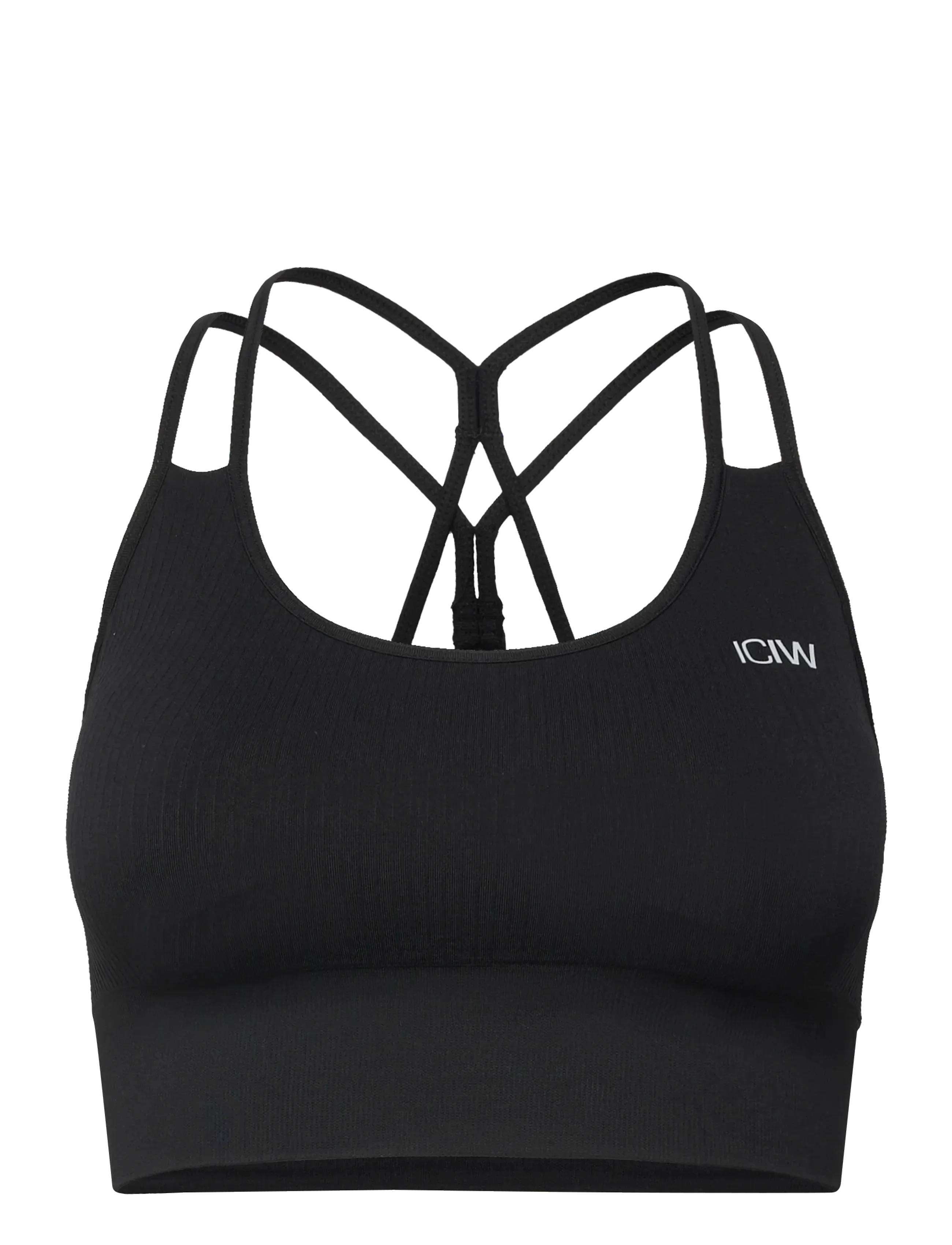 ICANIWILL Ribbed Define Seamless Sport BH Schwarz - L - Damen