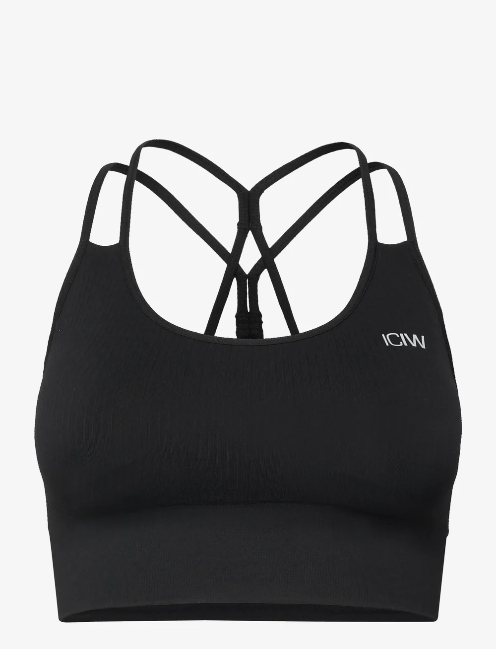 ICANIWILL - Ribbed Define Seamless Sports Bra - sport-bhs - black - 1