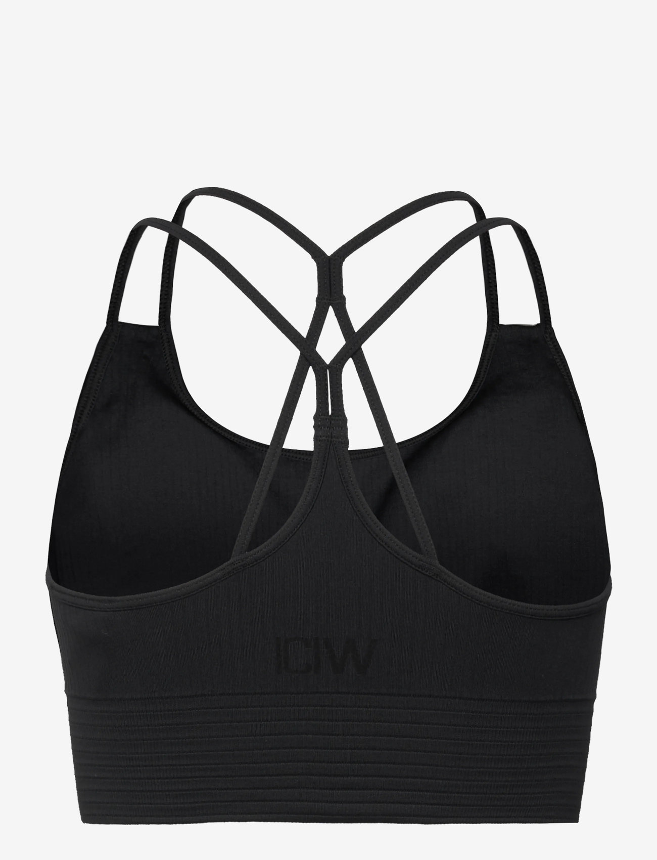 ICANIWILL - Ribbed Define Seamless Sports Bra - sports bras - black - 2