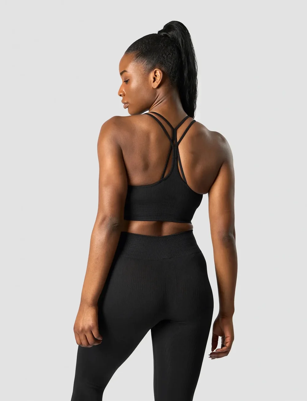 ICANIWILL - Ribbed Define Seamless Sports Bra - sport-bhs - black - 3
