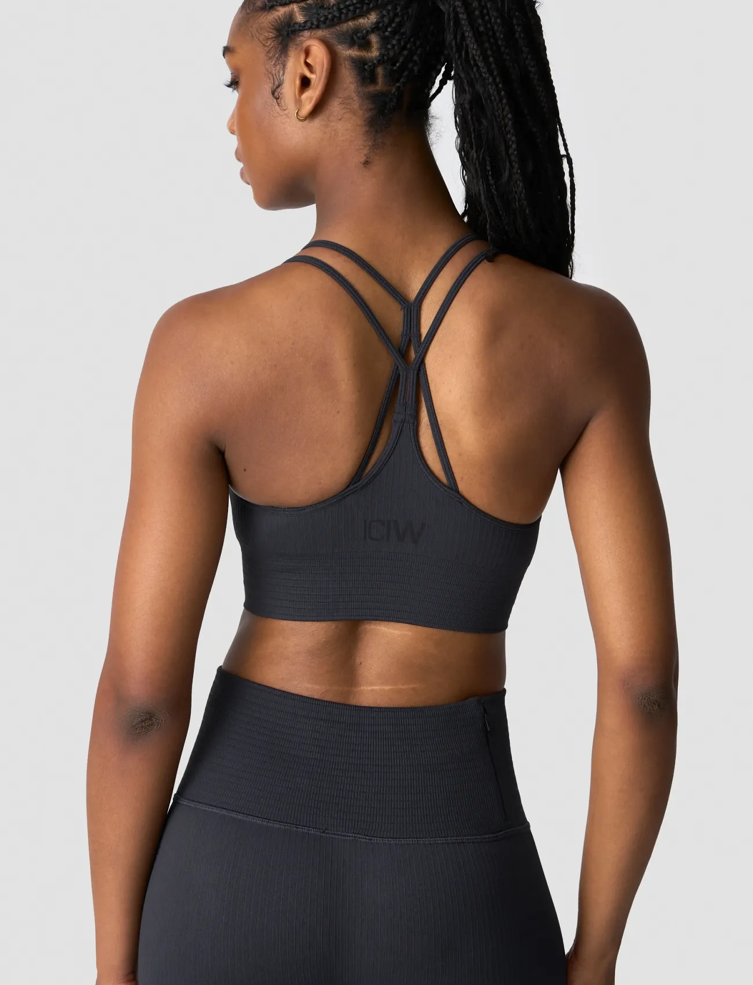 ICANIWILL - Ribbed Define Seamless Sports Bra - die niedrigsten preise - dusty black - 5