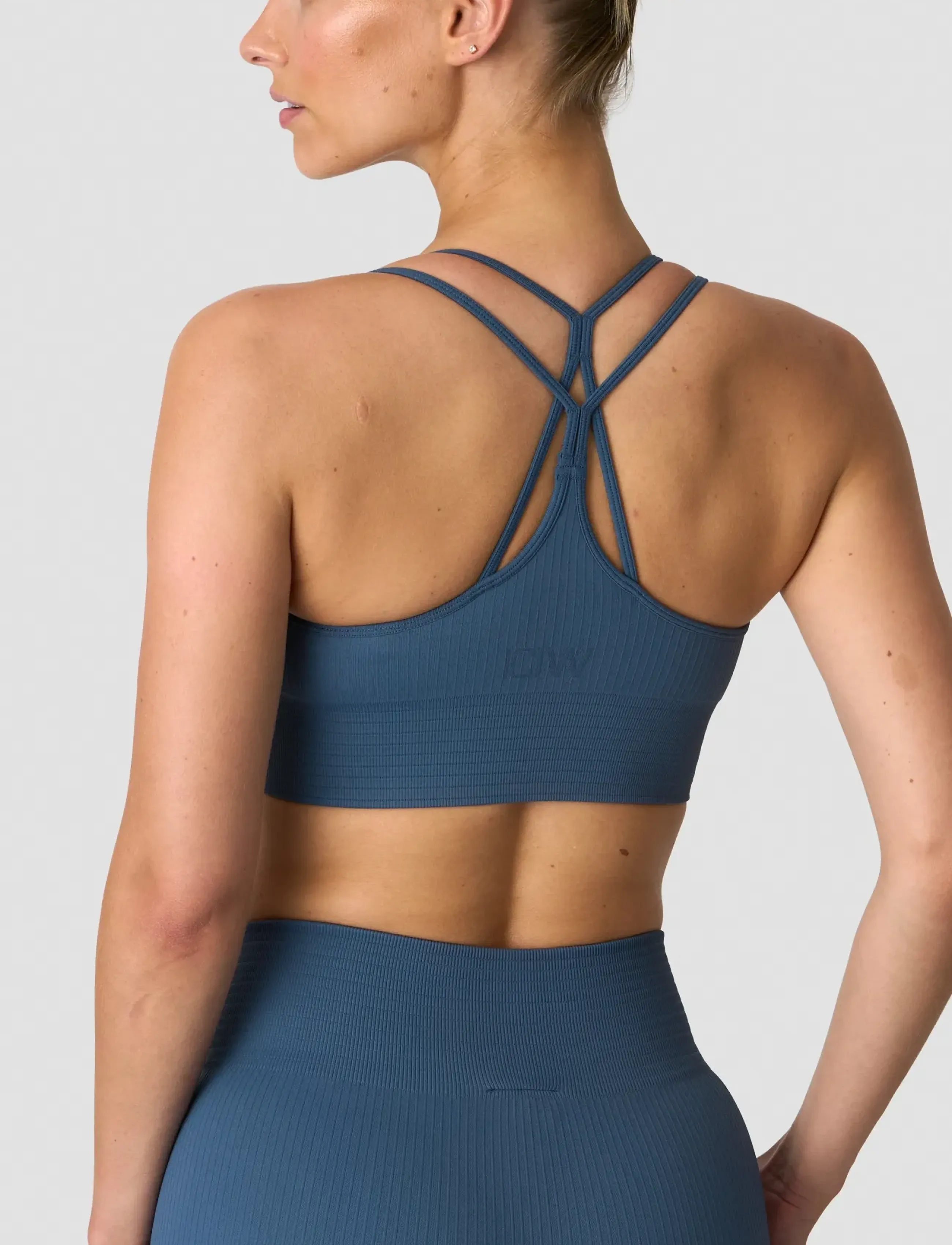 ICANIWILL - Ribbed Define Seamless Sports Bra - laveste priser - dusty twilight blue - 3