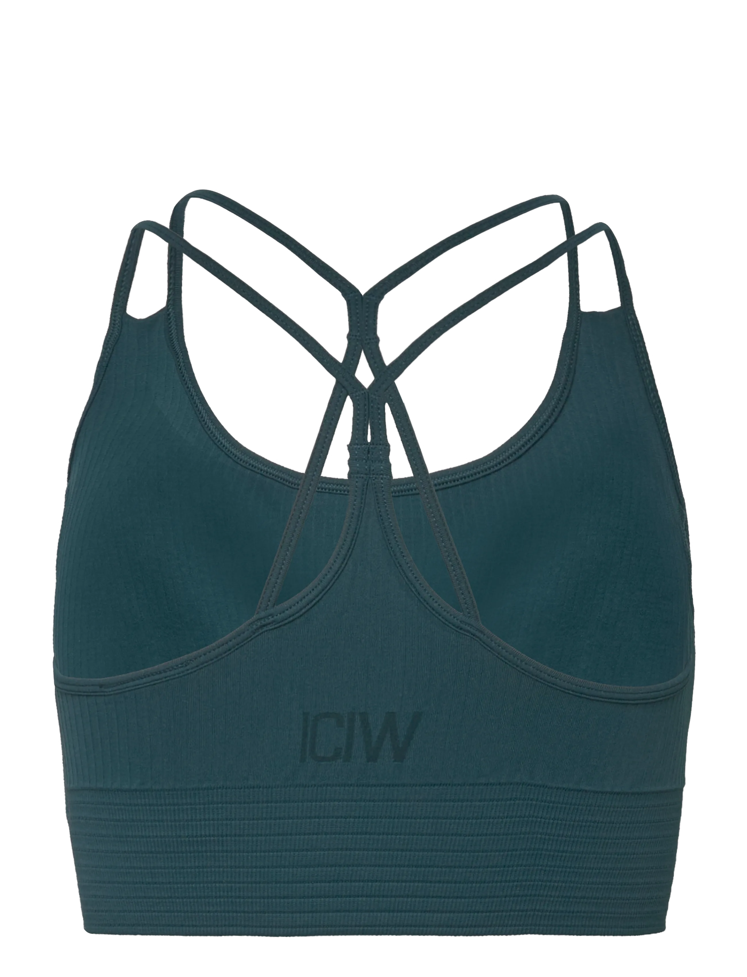 ICANIWILL - Ribbed Define Seamless Sports Bra - laveste priser - forest green - 2