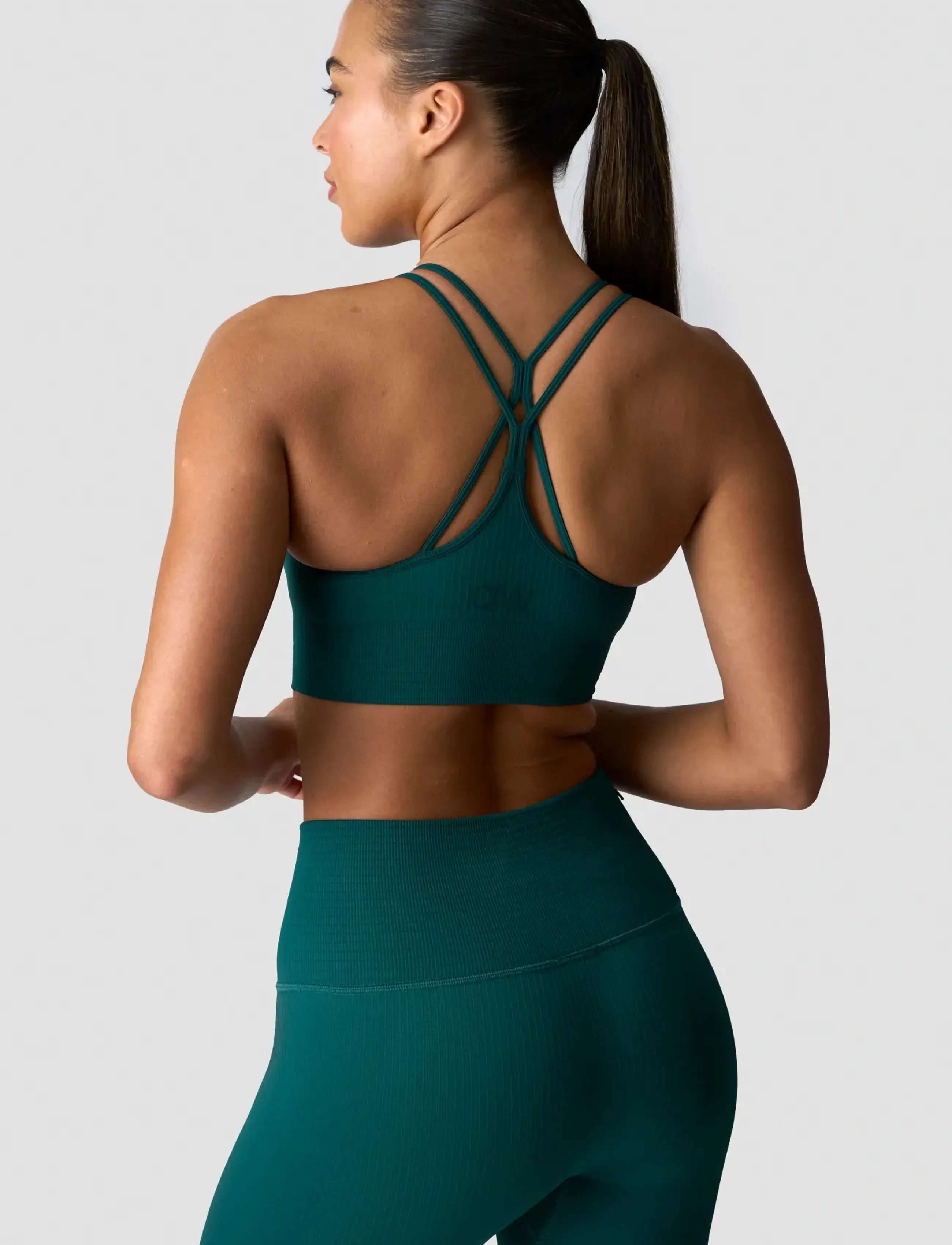 ICANIWILL - Ribbed Define Seamless Sports Bra - laveste priser - forest green - 5