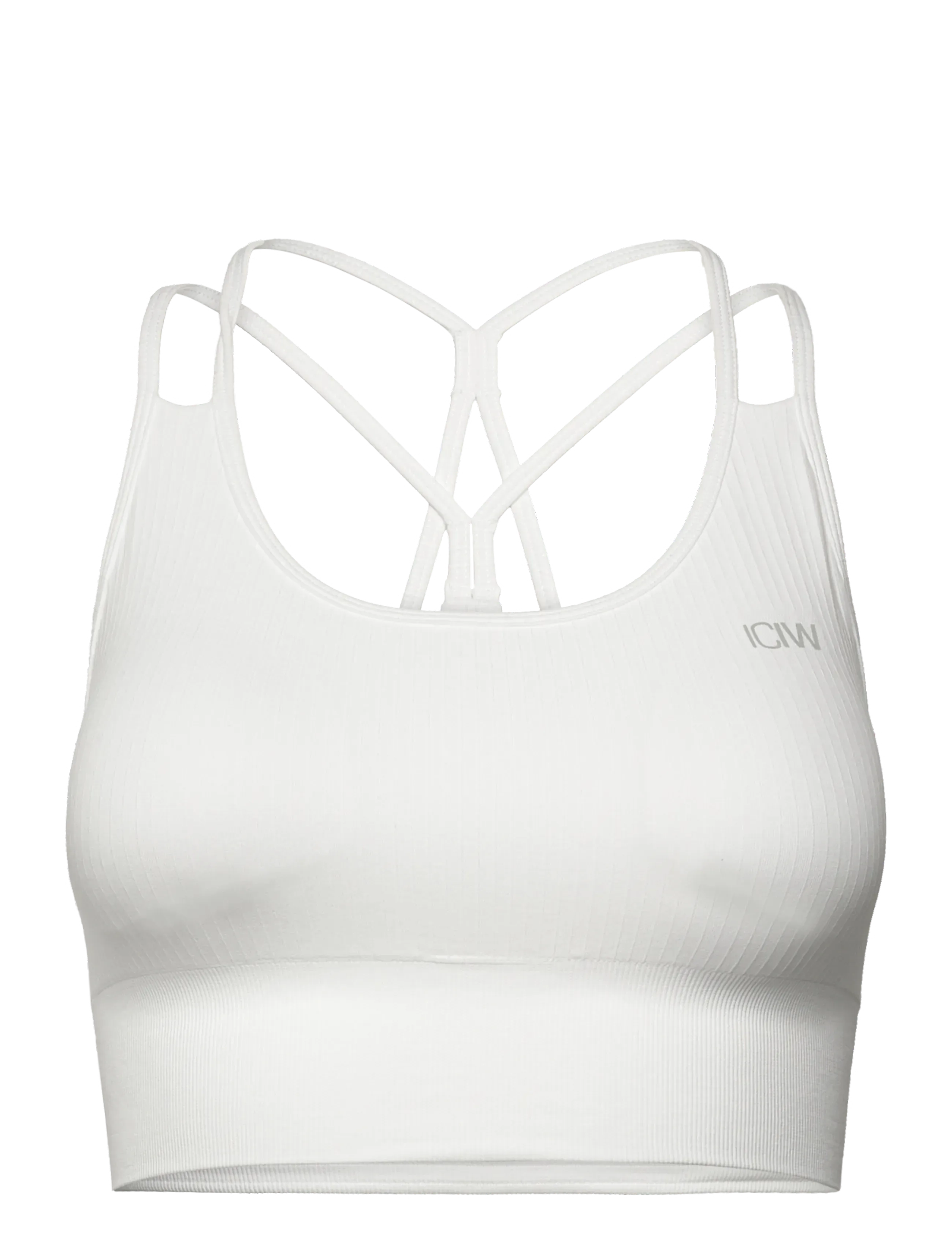 ICANIWILL Ribbed Define Seamless Sport BH Weiß - S - Damen