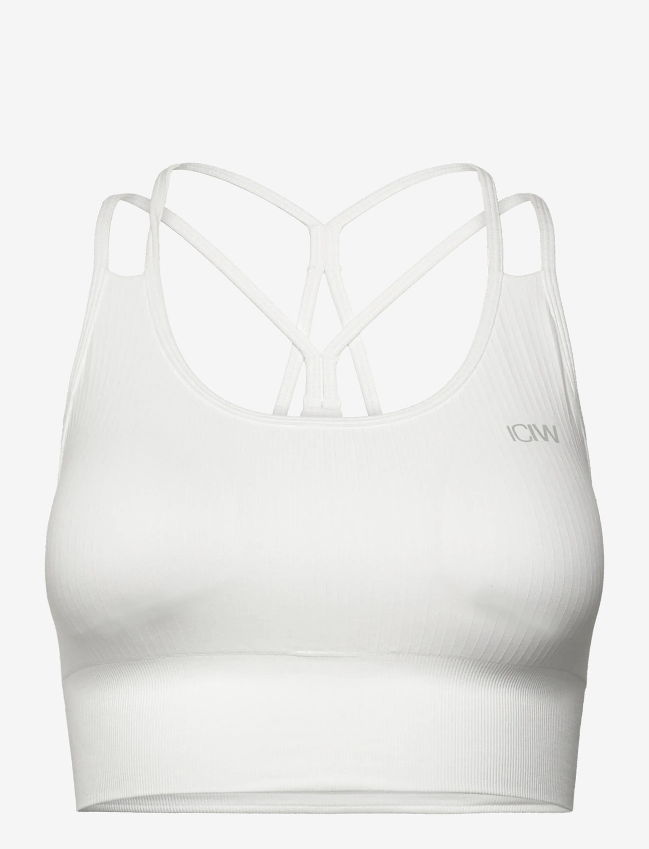 ICANIWILL - Ribbed Define Seamless Sports Bra - sport bh:ar - white - 1