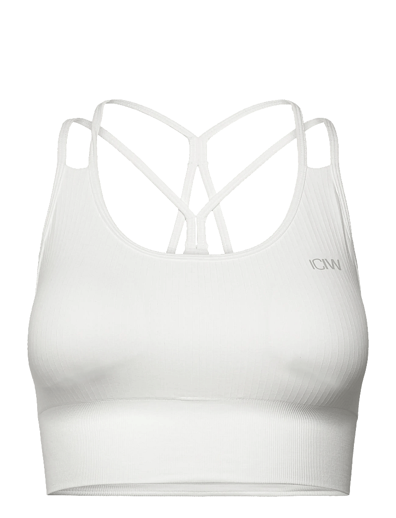 ICANIWILL - Ribbed Define Seamless Sports Bra - spordirinnahoidjad - white - 1