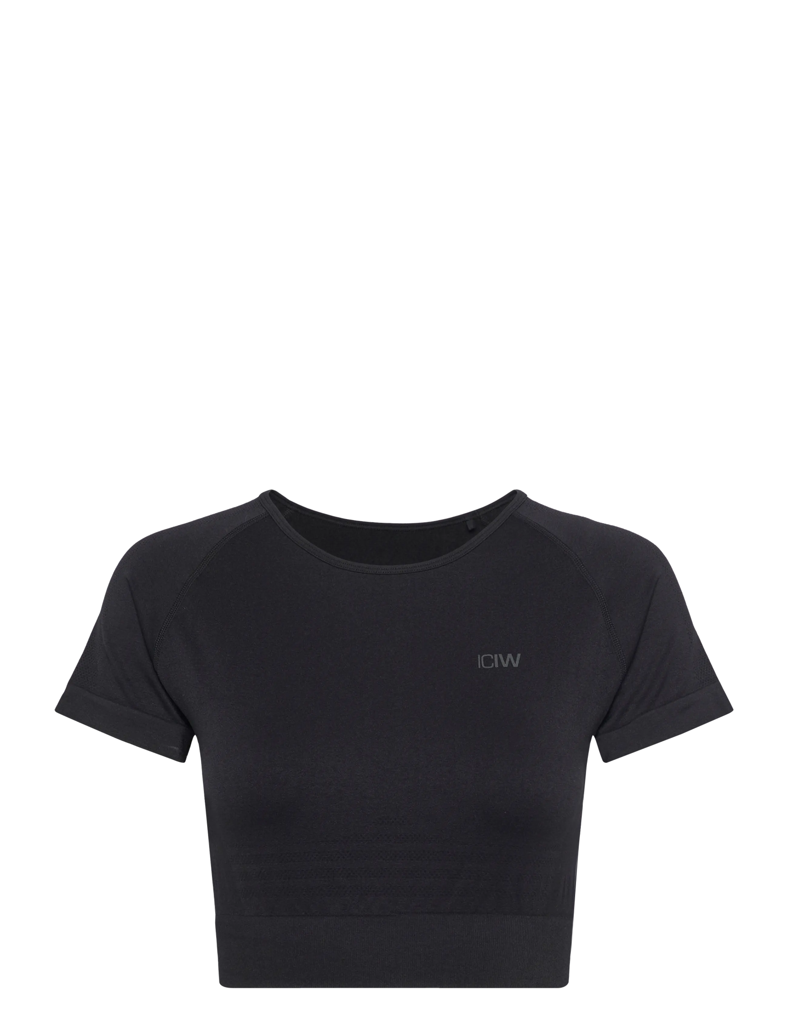 ICANIWILL Define Seamless Cropped T-Shirt Schwarz - XL - Damen