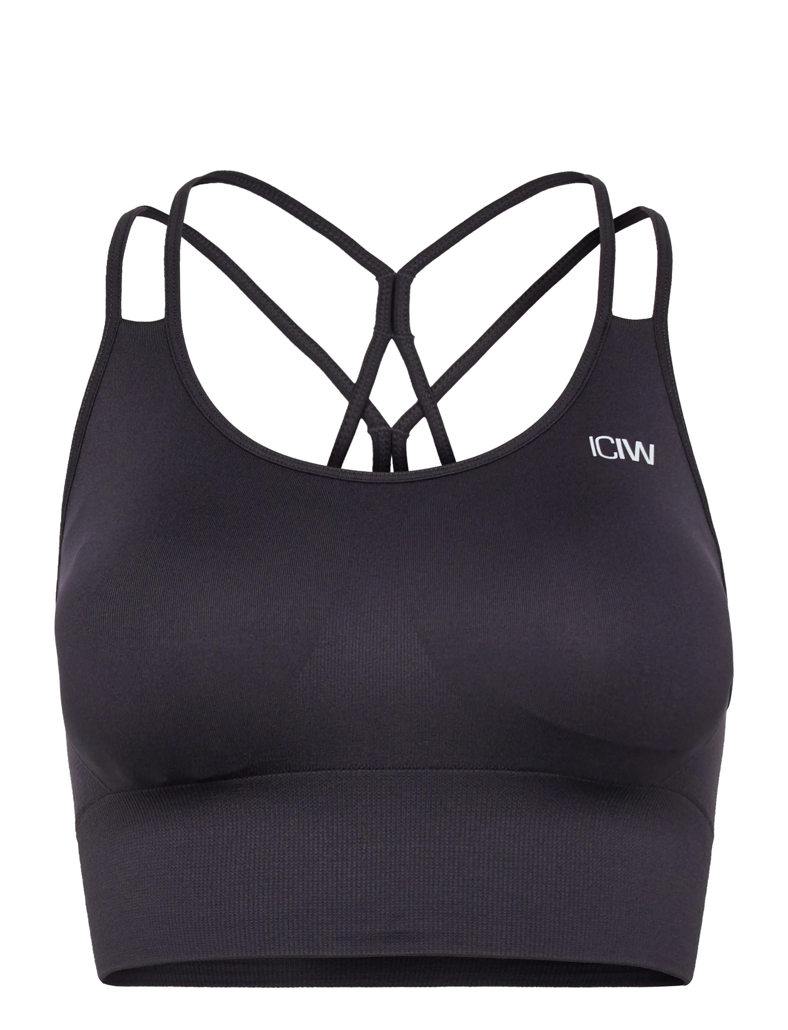 ICANIWILL Define Seamless Sports Bra-Dk Graphite-XXL - Undertøy - DK GRAPHITE / black