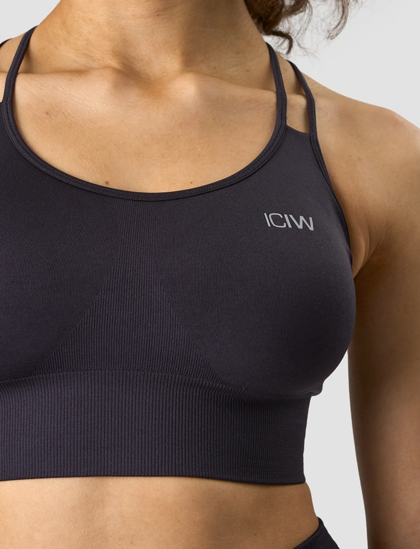 ICANIWILL - Define Seamless Sports Bra-Dk Graphite-XXL - laveste priser - dk graphite - 4