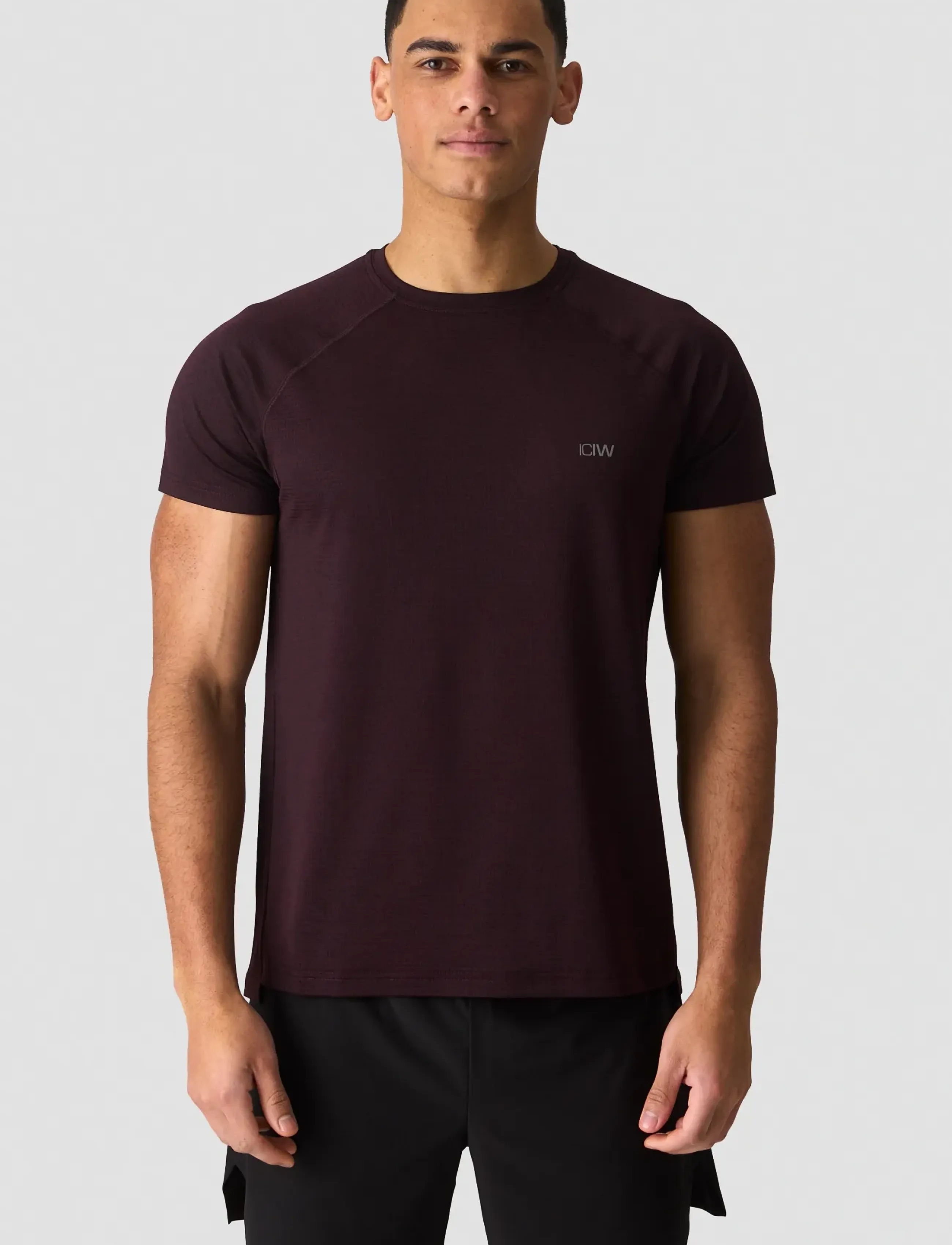 ICANIWILL Training Mesh T-Shirt Men, Mænd, Trænings Mesh T-shirt, Bordeaux, Str: S