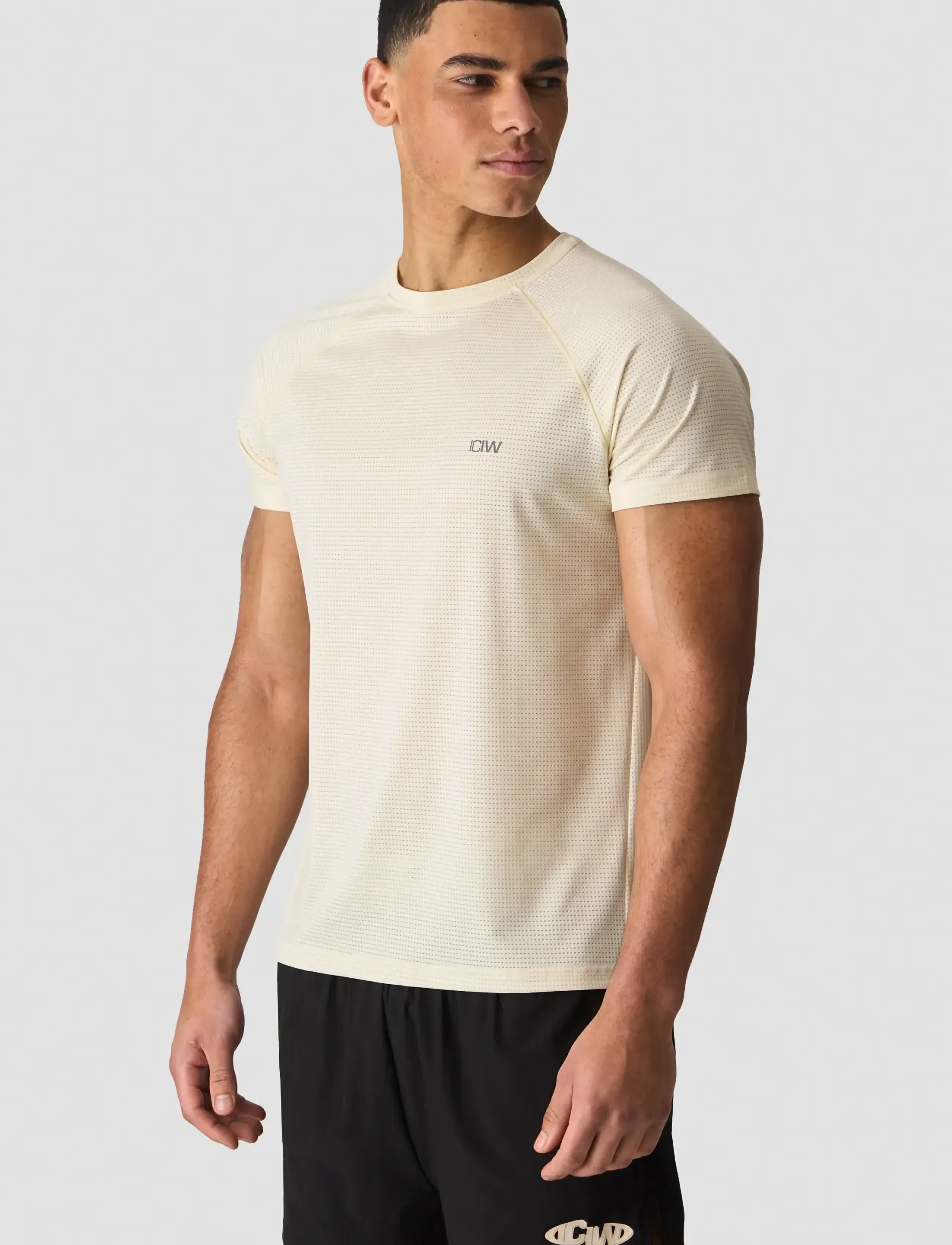 ICANIWILL Training Mesh T-Shirt Men, XXL, Cream, Sport Overdele > Sport T-shirts, Herre