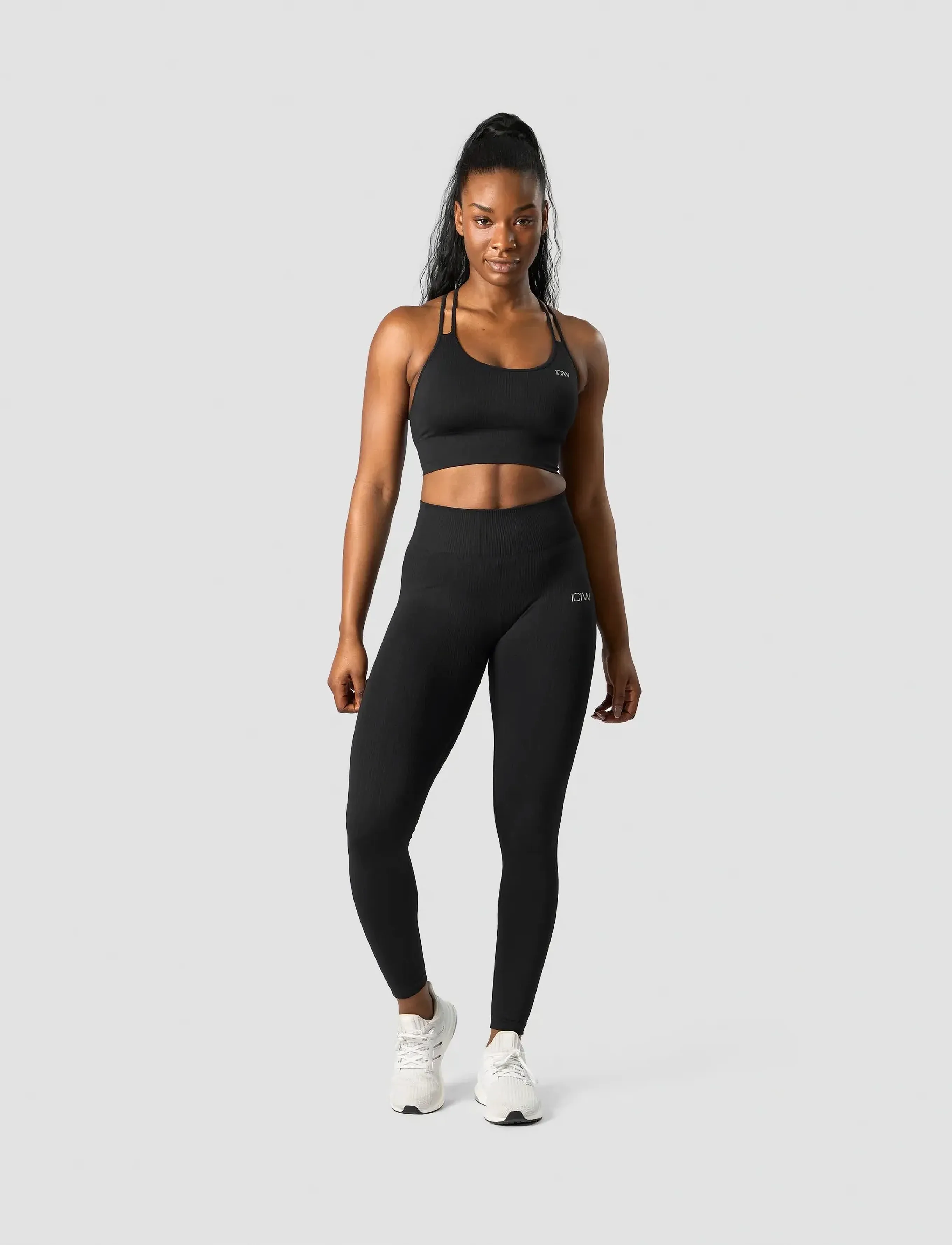 ICANIWILL - Ribbed Define Seamless Tights - seamless tights - black - 5