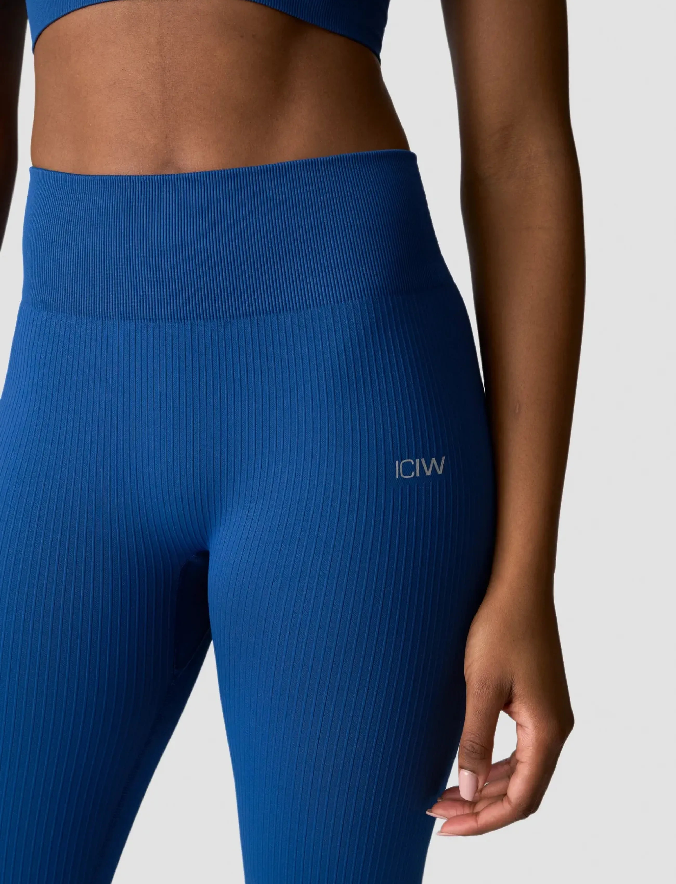 ICANIWILL - Ribbed Define Seamless Tights - seamless tights - dark navy - 3