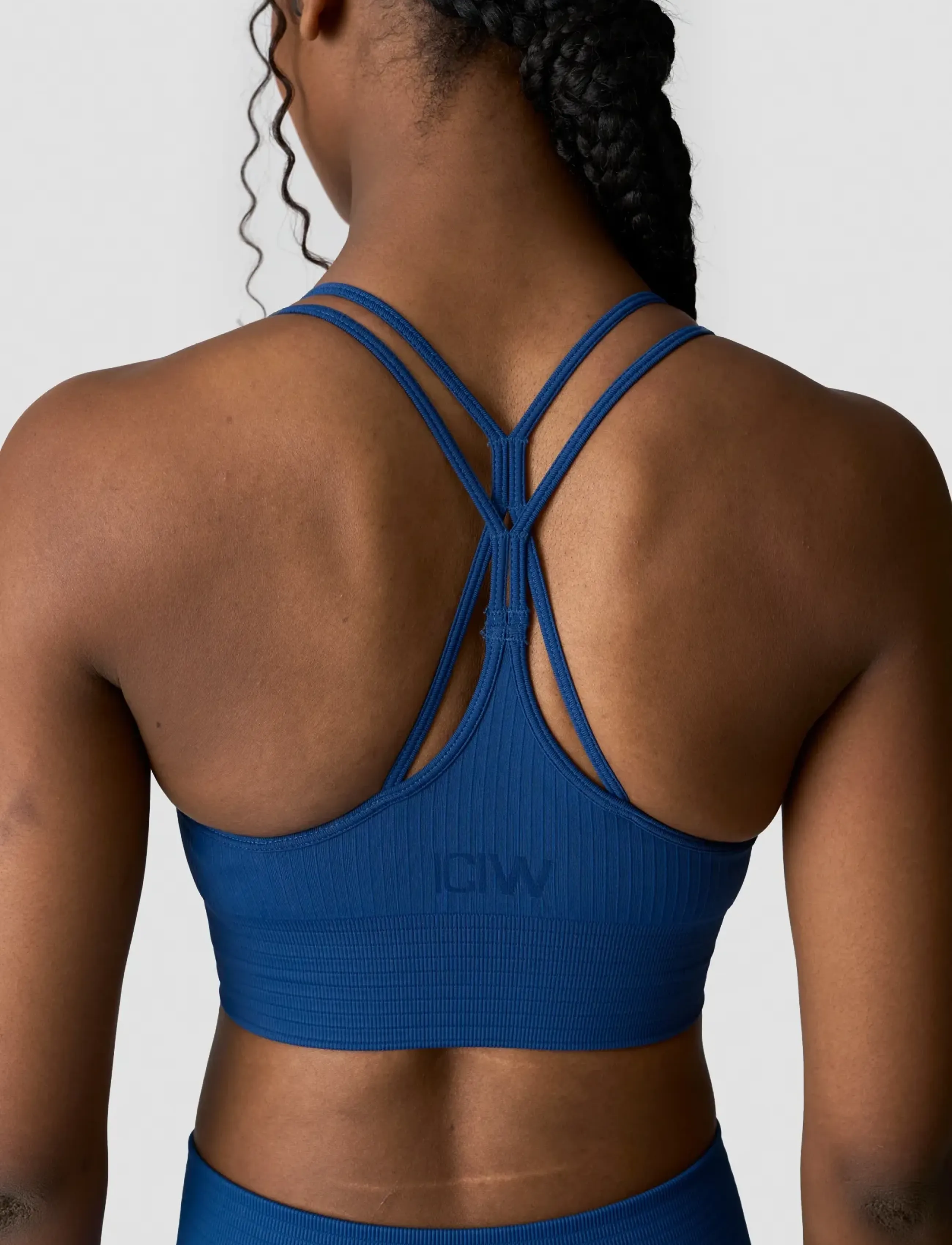 ICANIWILL - Ribbed Define Seamless Sports Bra-Dk Graphite-XXL - mažiausios kainos - dark navy - 4