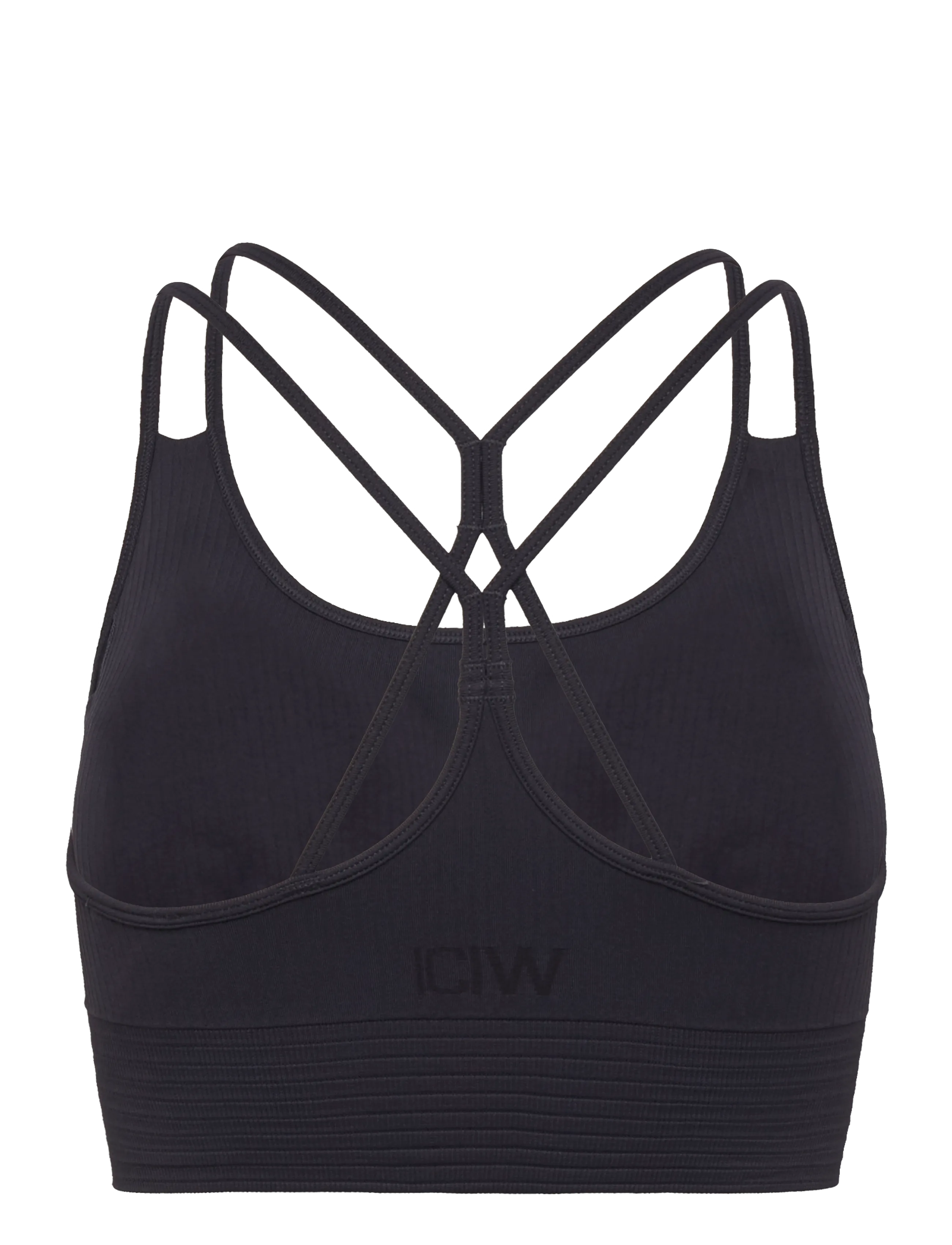 ICANIWILL - Ribbed Define Seamless Sports Bra-Dk Graphite-XXL - laveste priser - dk graphite - 2