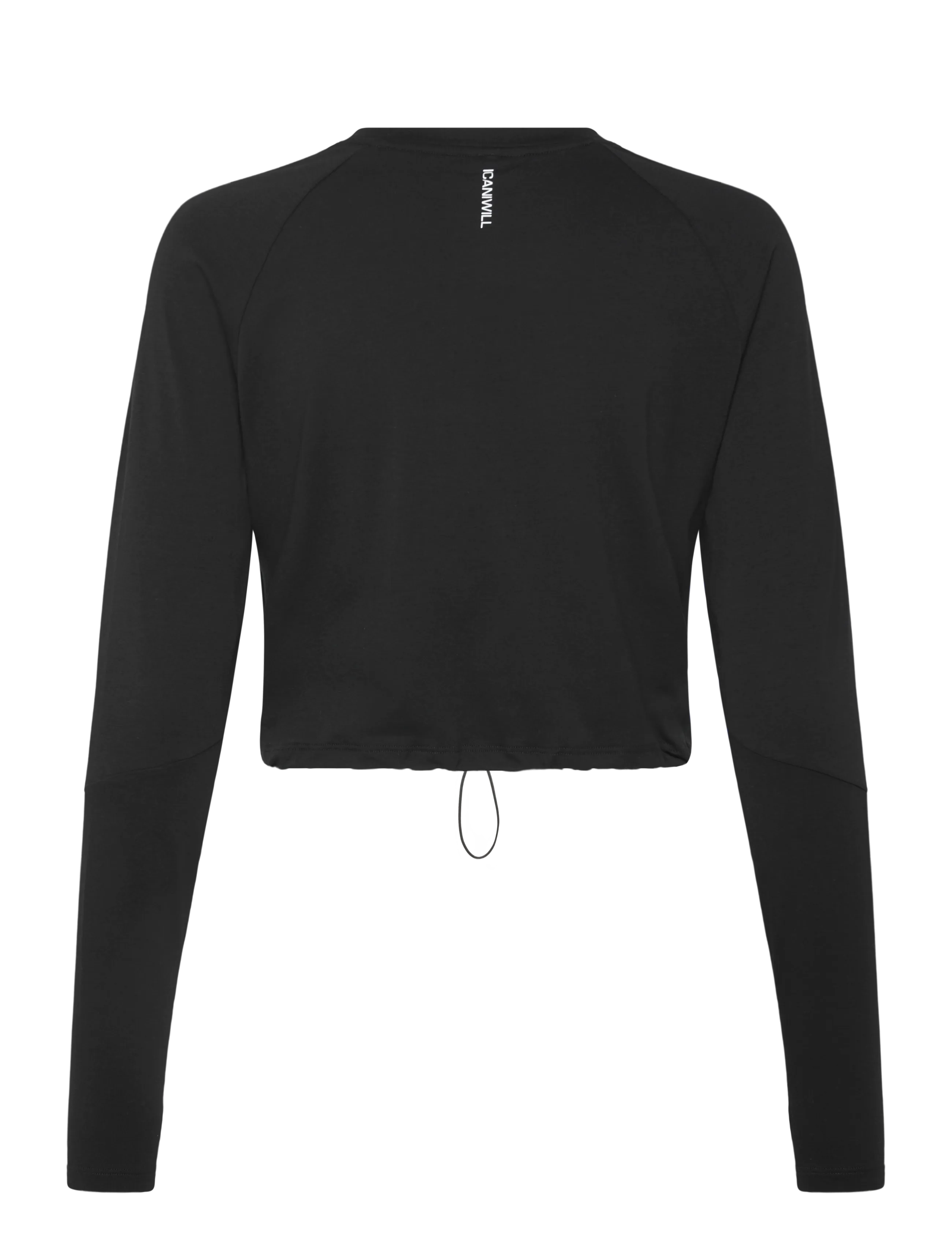 ICANIWILL - Define Cropped Adjustable Long Sleeve W - laveste priser - black - 2