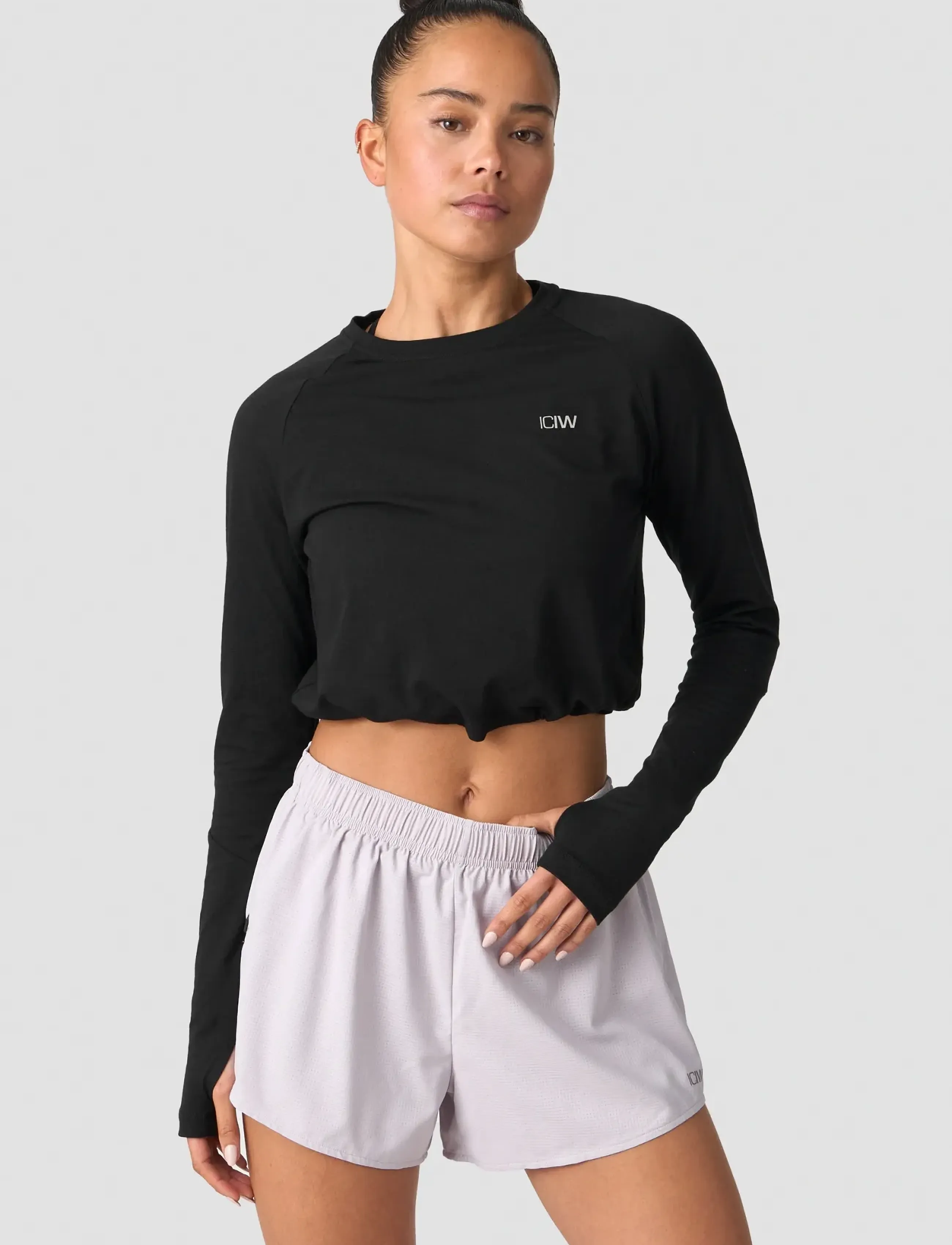 ICANIWILL - Define Cropped Adjustable Long Sleeve W - laveste priser - black - 0